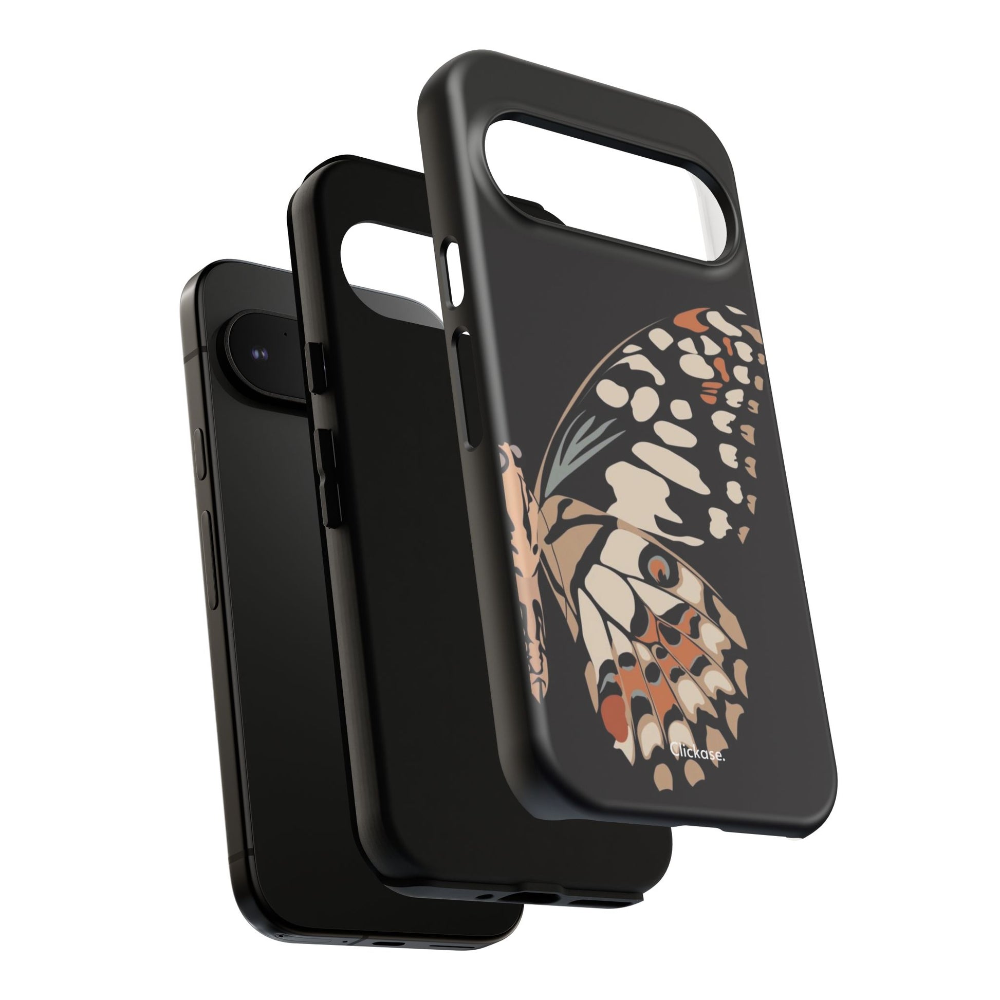 Butterfly Black Tough Phone Case by