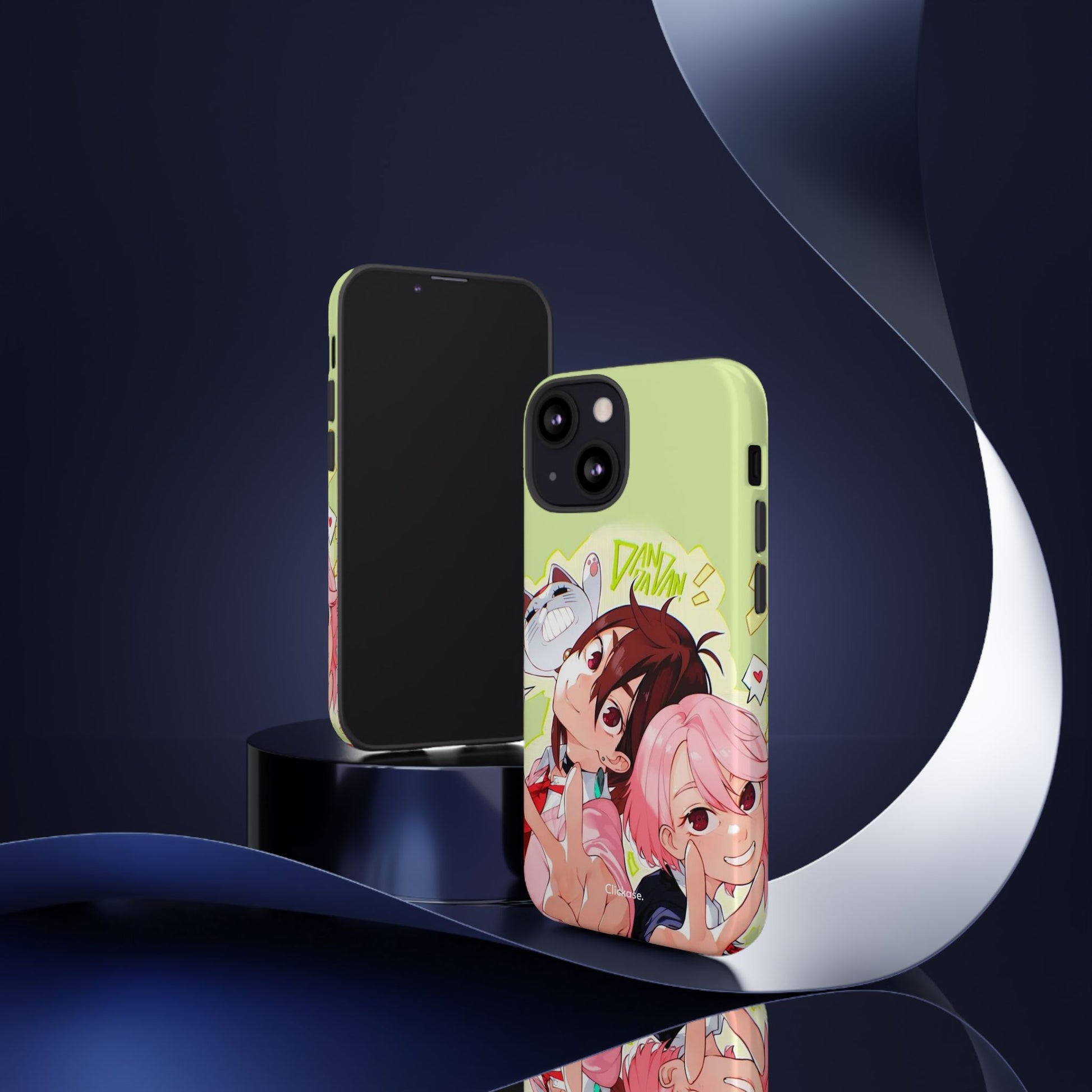 Momo & Aira - Dan Da Dan Tough Phone CasePhone CaseClickase®Momo & Aira