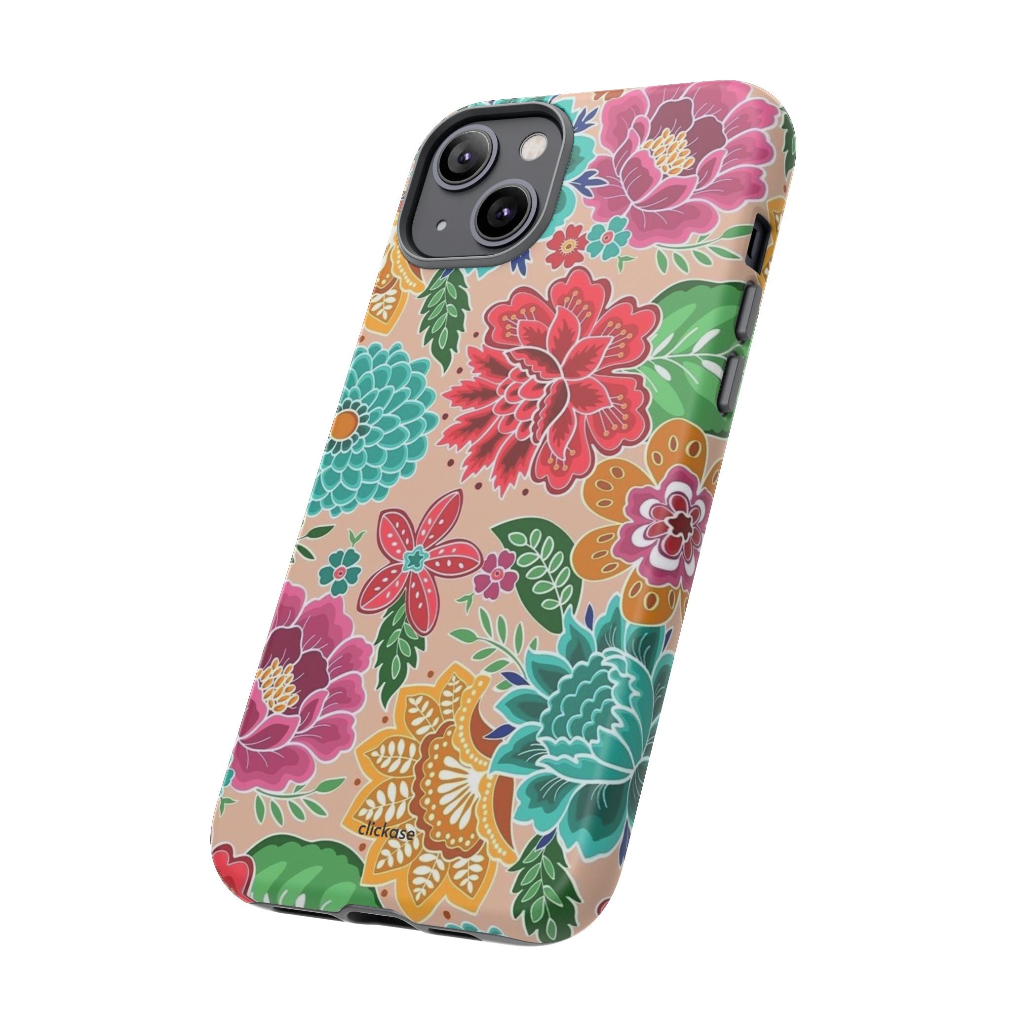 Cute Floral Design Tough Phone Case by