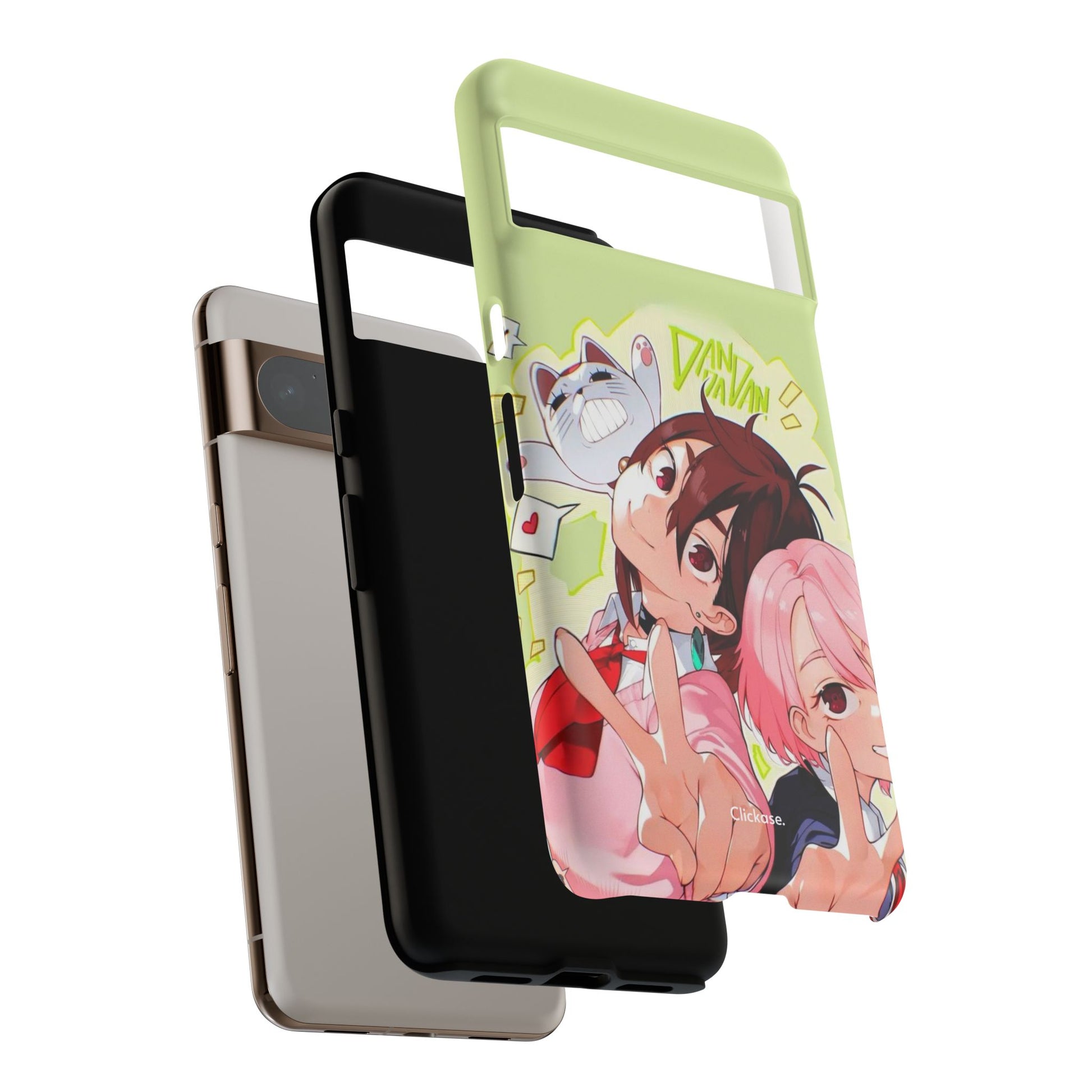 Momo & Aira - Dan Da Dan Tough Phone CasePhone CaseClickase®Momo & Aira