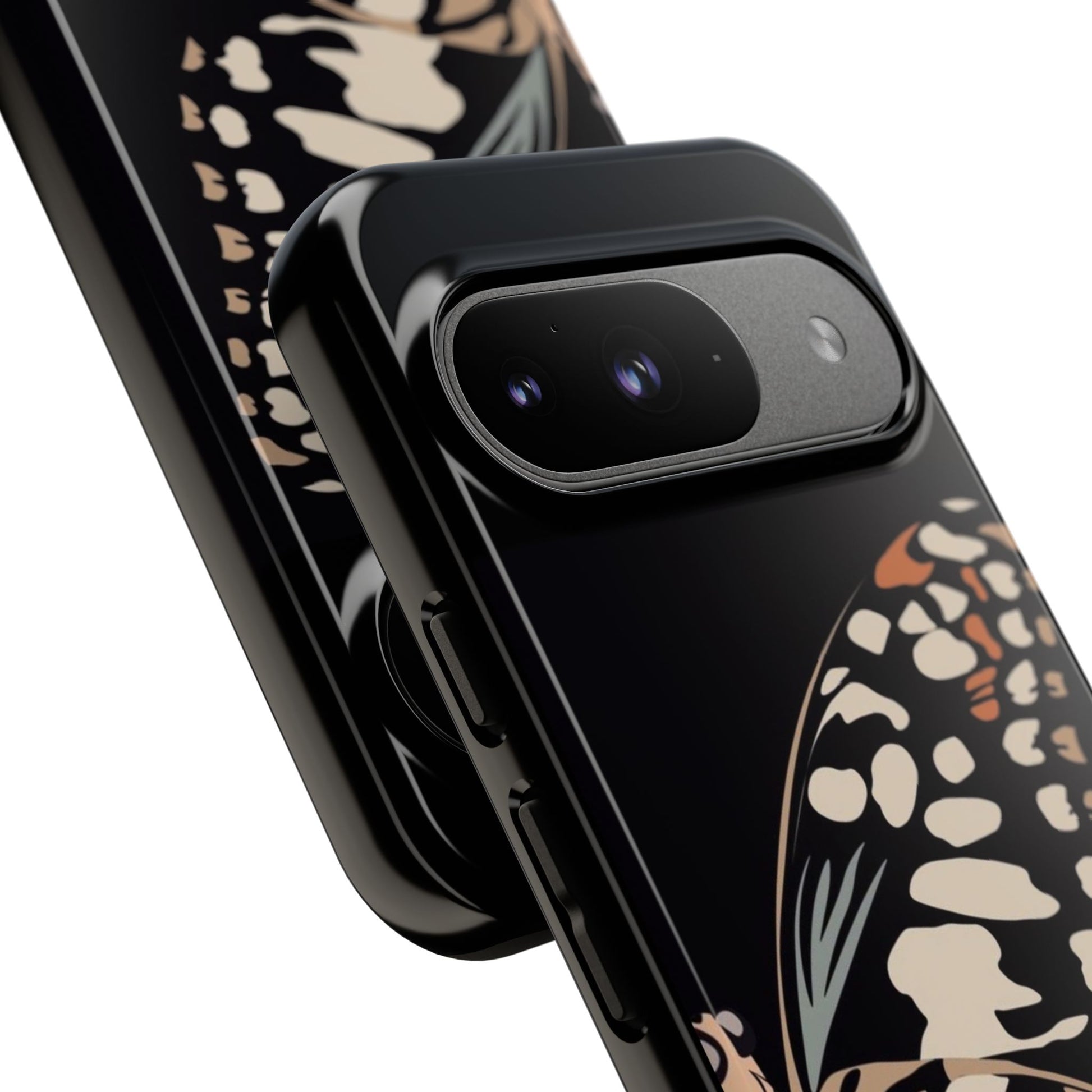 Butterfly Black Tough Phone Case by