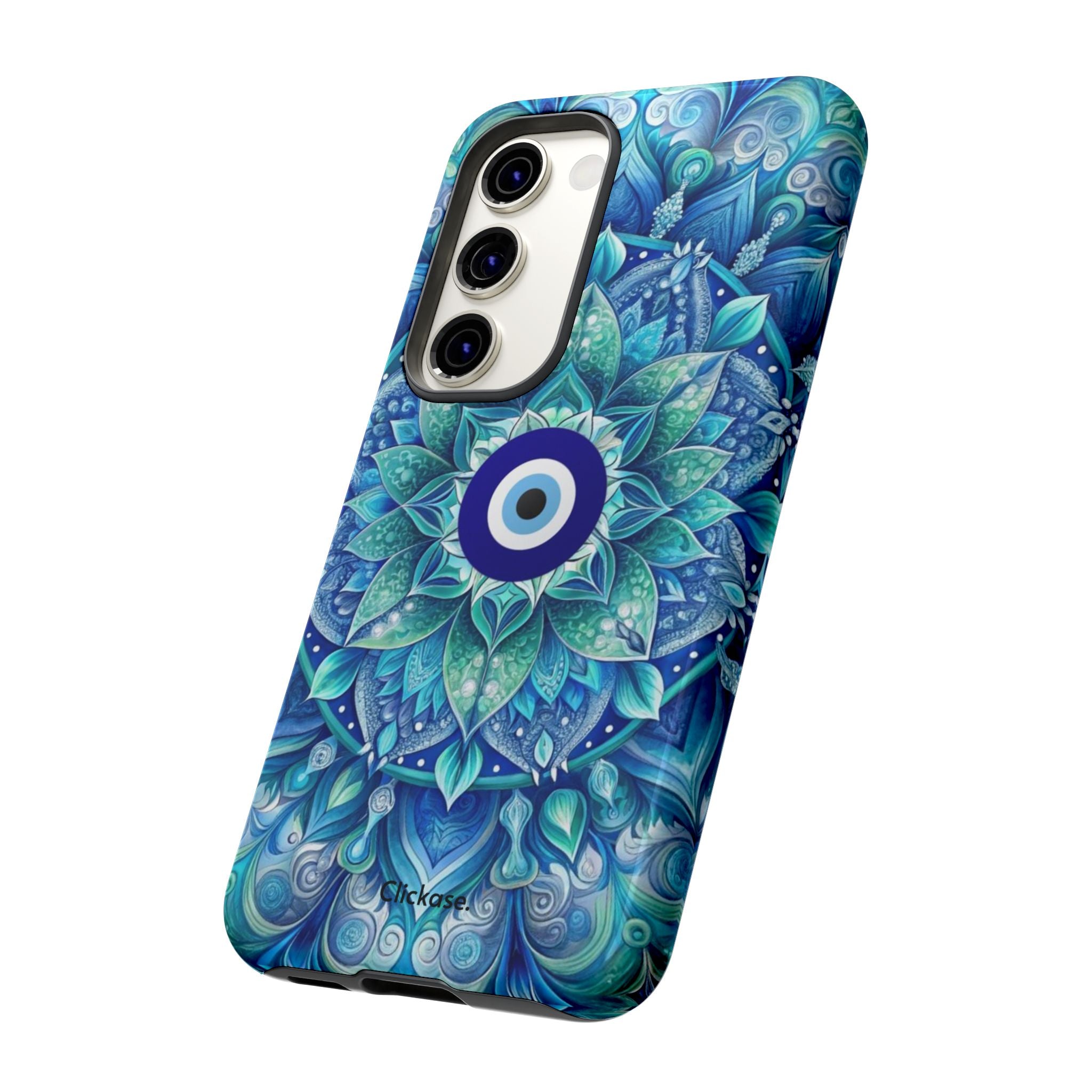 Mandala Design Blue Eye Pattern Tough Phone Case by