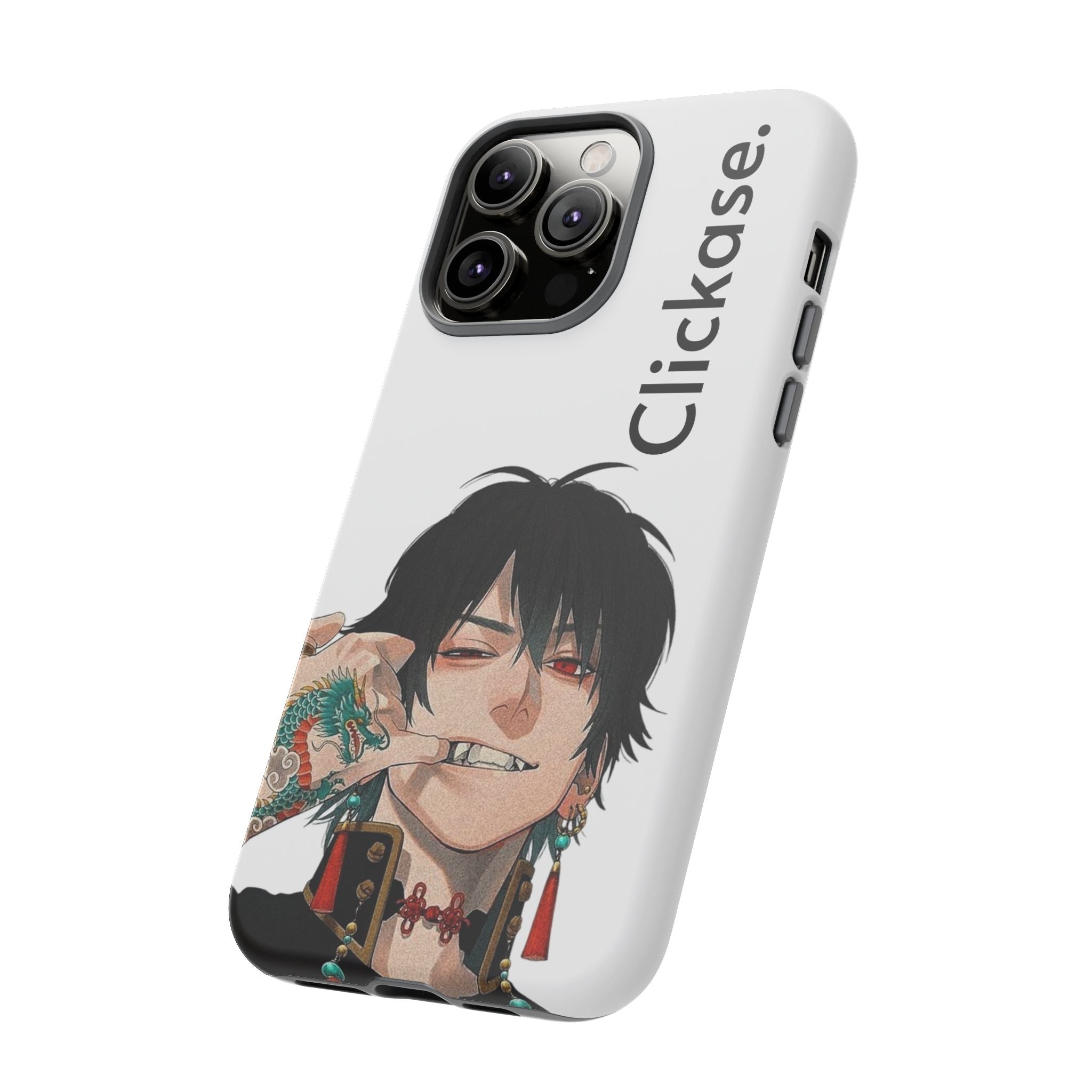 Edgy Anime Rebel Character - Tough Phone Case by