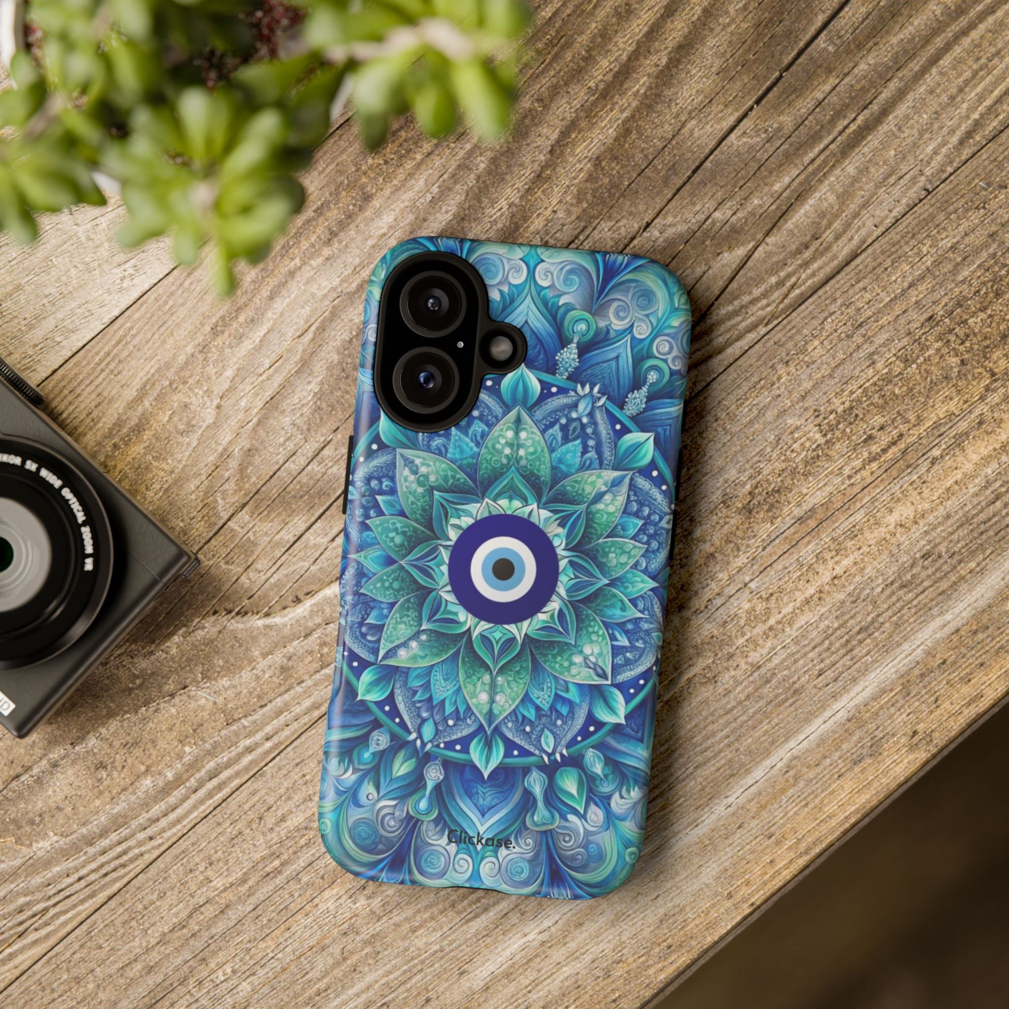 Mandala Design Blue Eye Pattern Tough Phone Case by