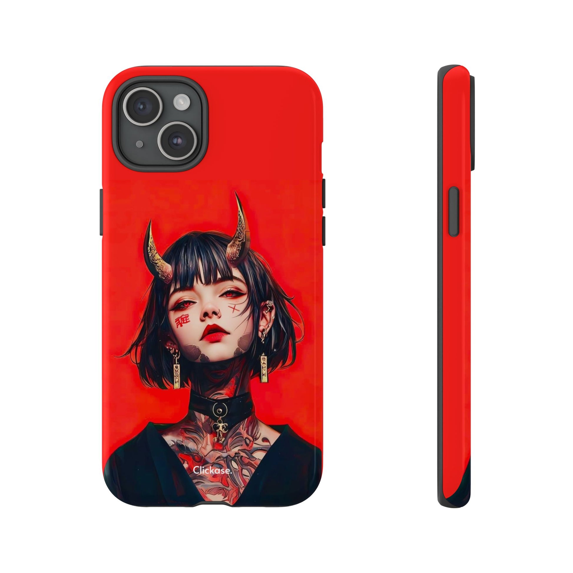 Stylish Phone Case with Edgy Design, Unique Phone Cover, Gothic Aesthetic Accessories, Trendy Cell Phone Case, Perfect Gift for Teens by