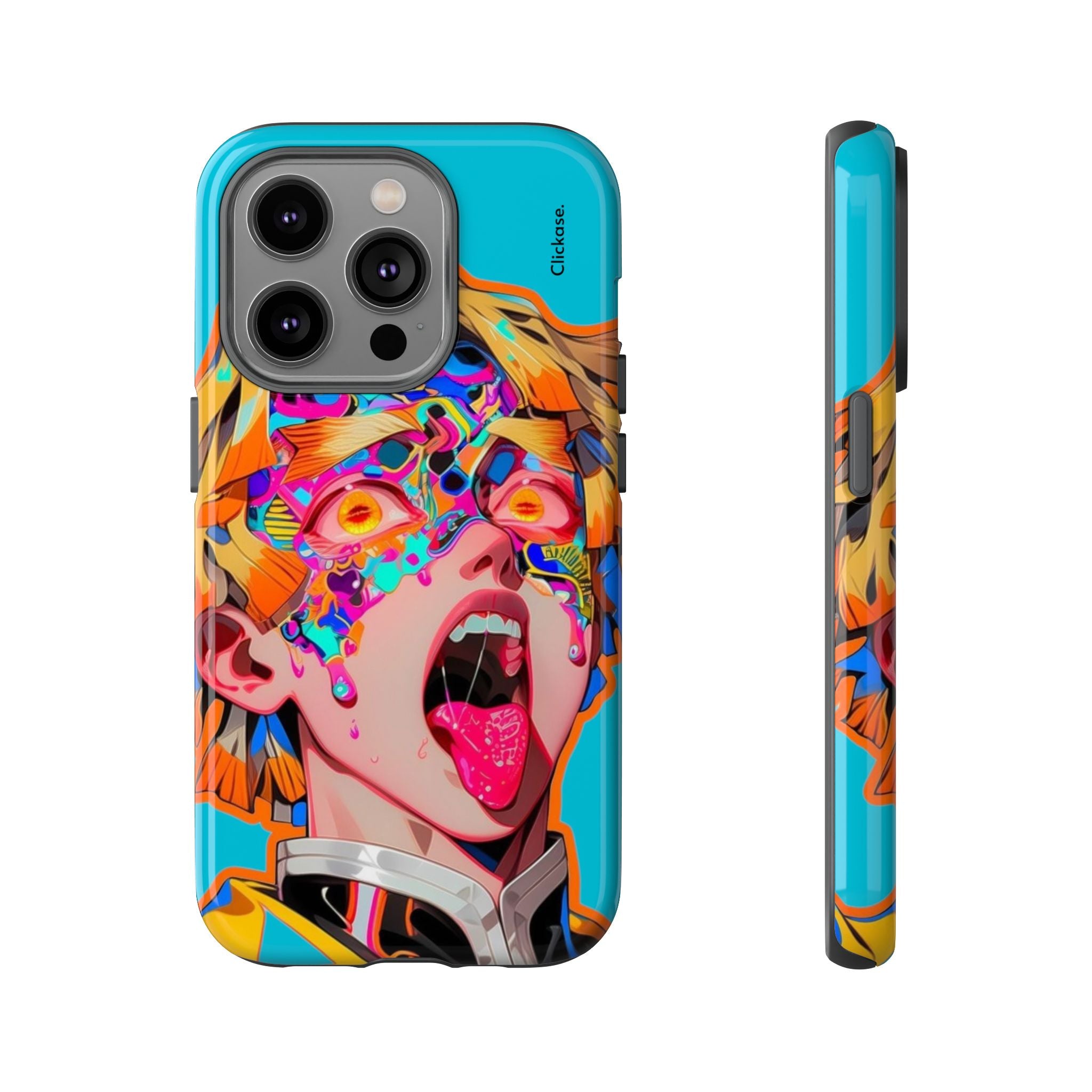 Zenitsu Agatsuma – Neon Thunder Pop Art Tough Phone Case by