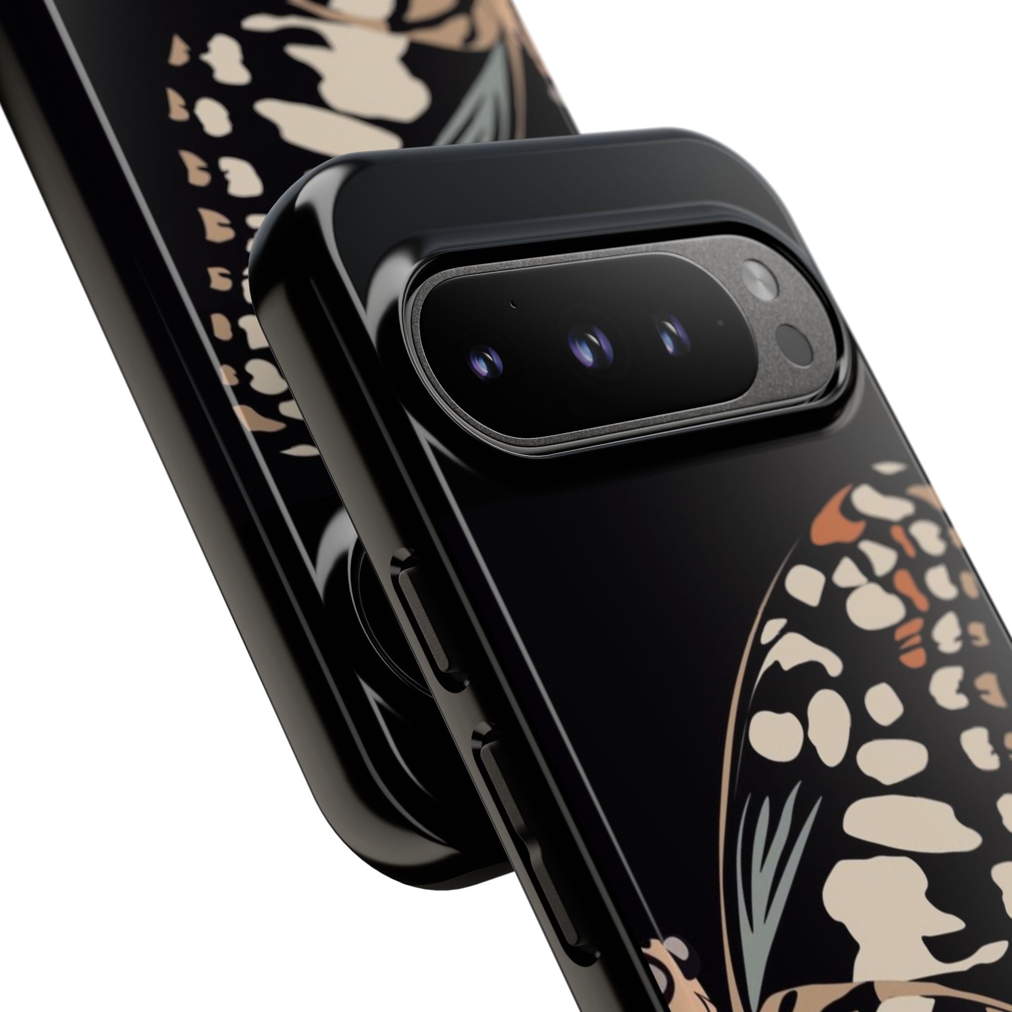 Butterfly Black Tough Phone Case by