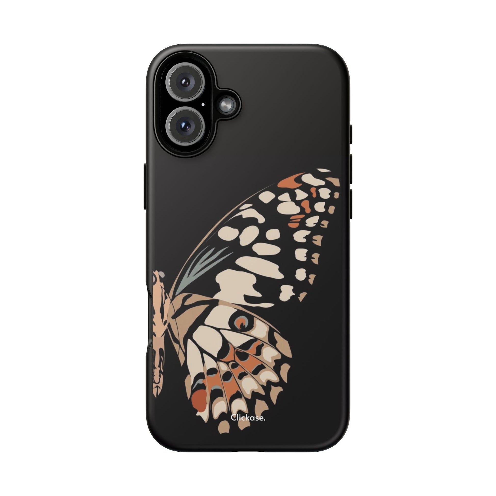 Butterfly Black Tough Phone Case by