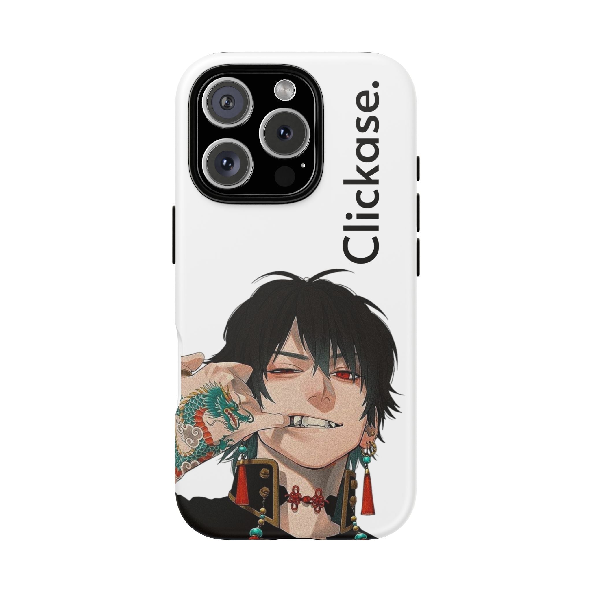 Edgy Anime Rebel Character - Tough Phone Case by