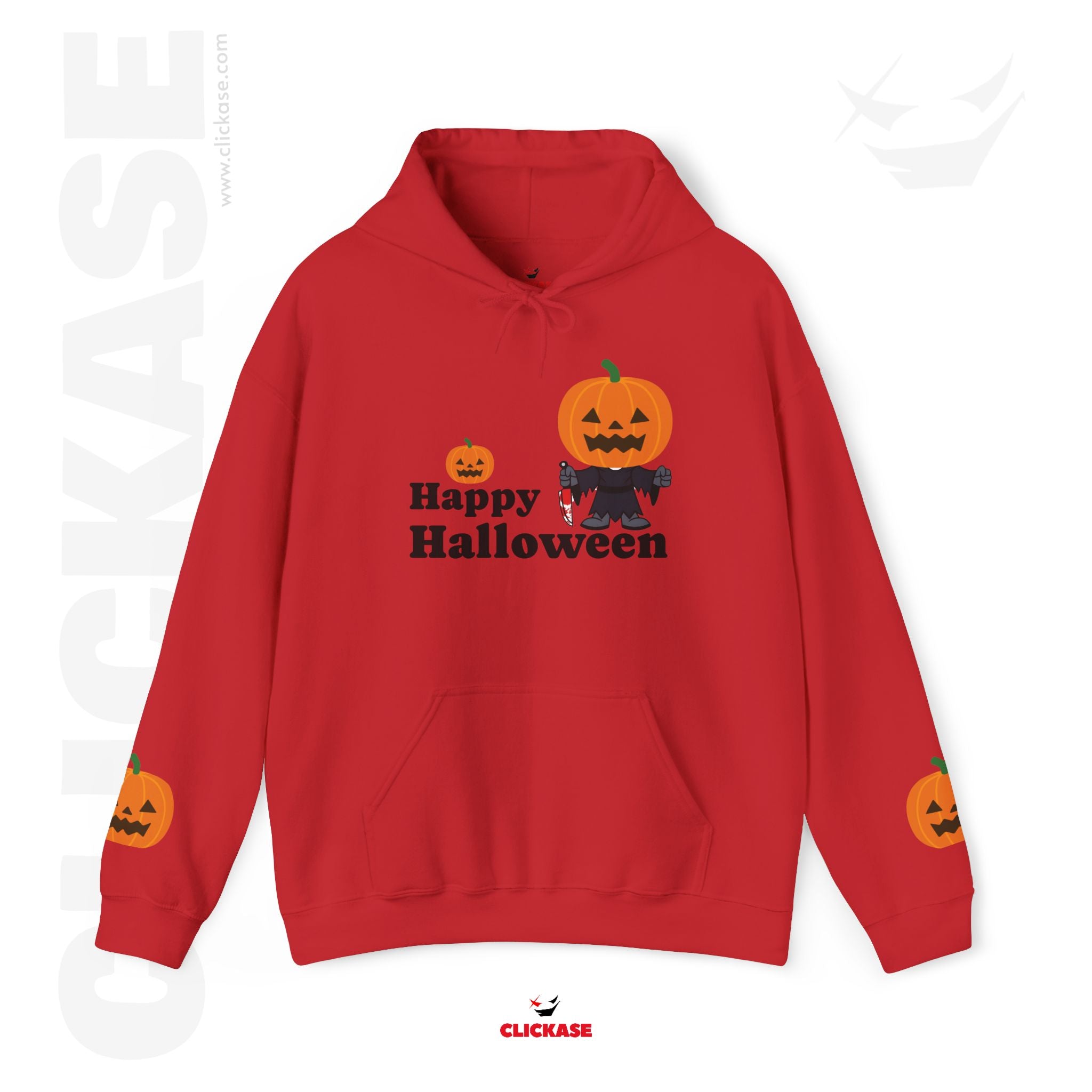 Halloween Pumpkin Hoodie - Unisex Heavy Blend