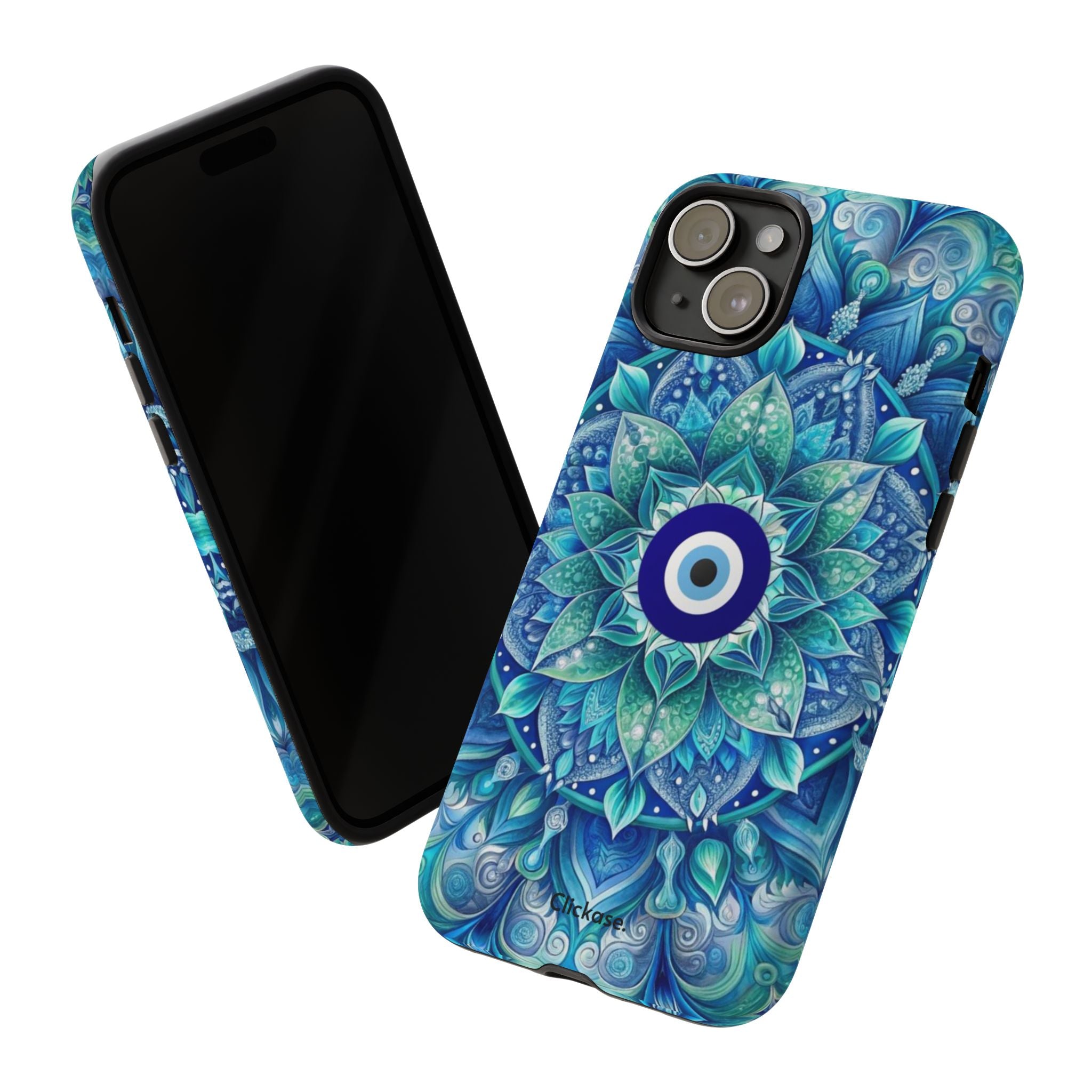 Mandala Design Blue Eye Pattern Tough Phone Case by
