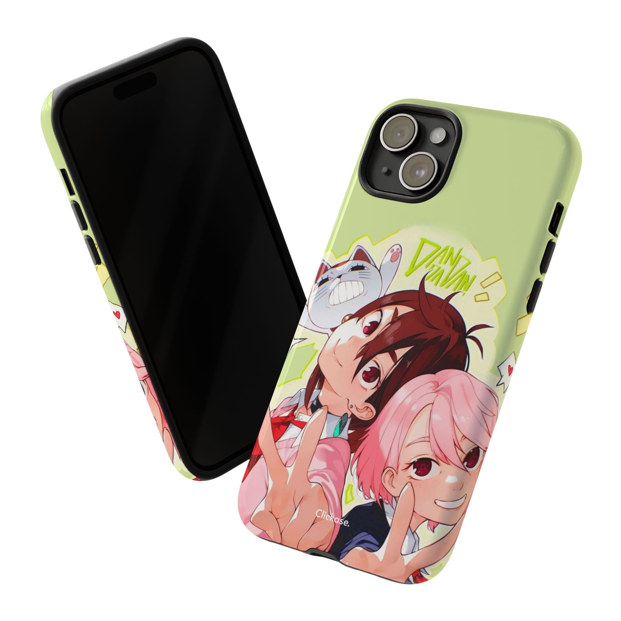 Momo & Aira - Dan Da Dan Tough Phone CasePhone CaseClickase®Momo & Aira