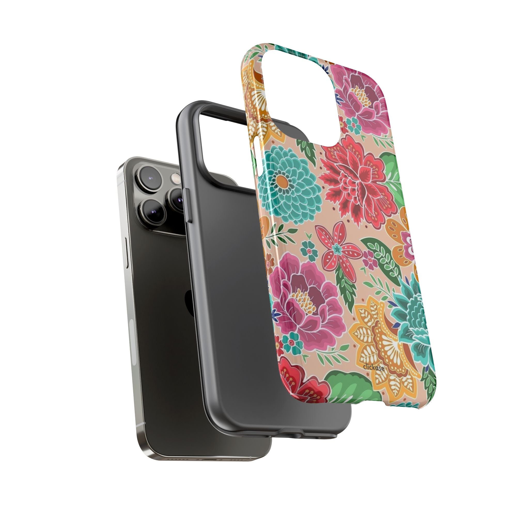 Cute Floral Design Tough Phone Case by