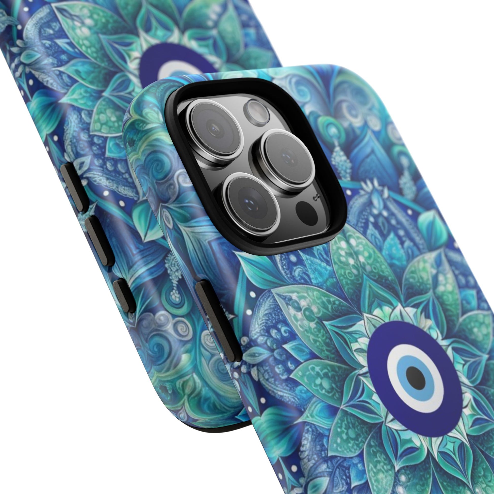 Mandala Design Blue Eye Pattern Tough Phone Case by