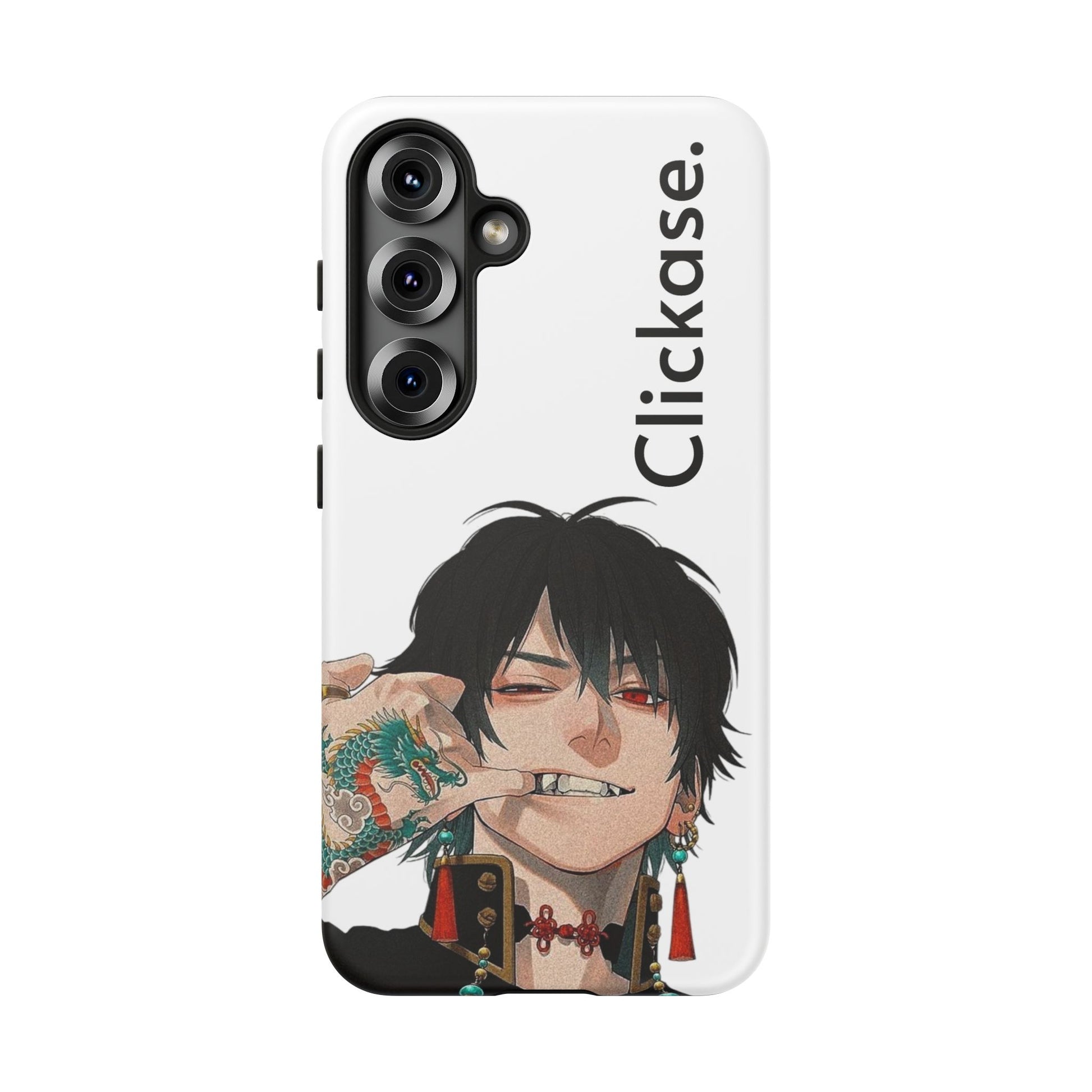 Edgy Anime Rebel Character - Tough Phone Case by