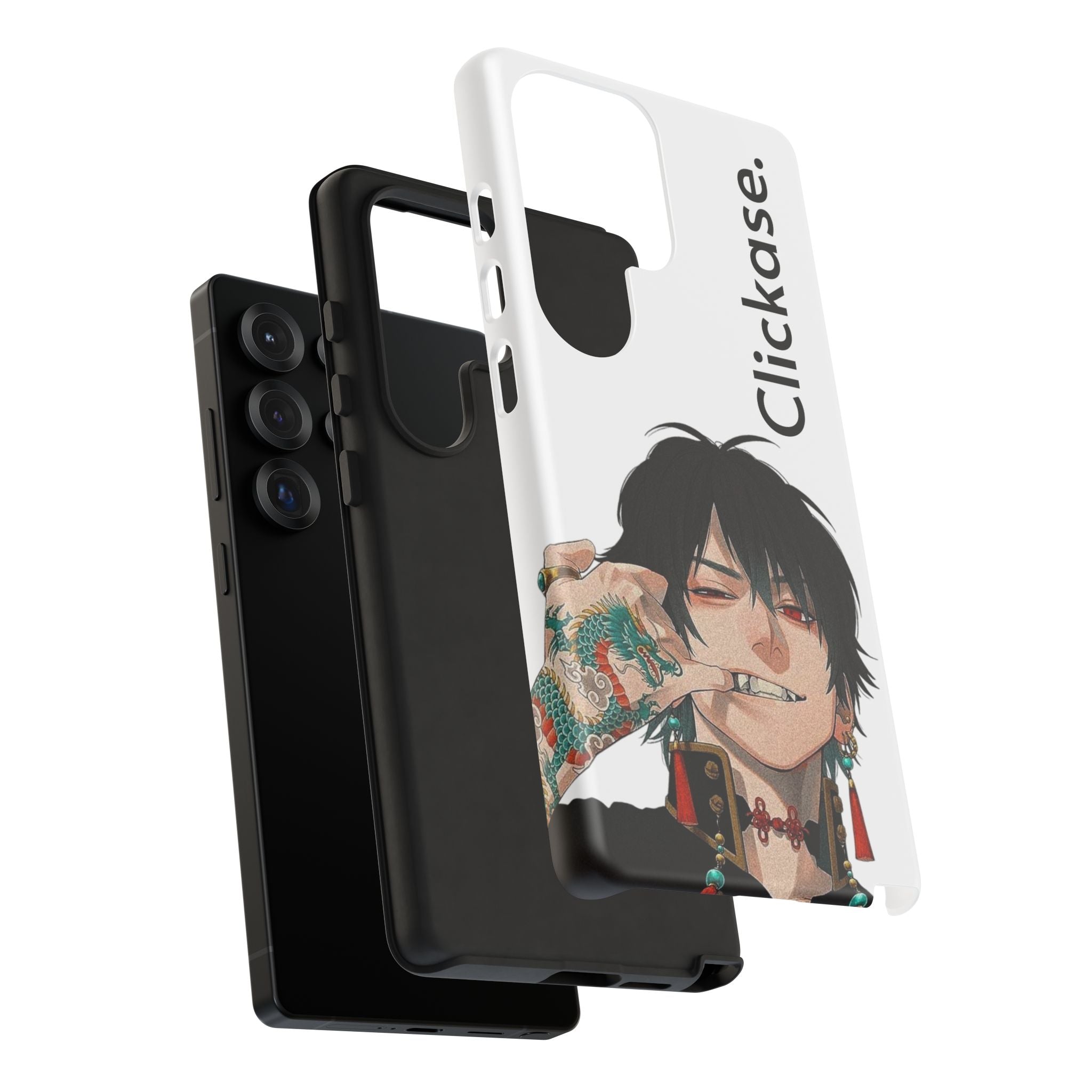 Edgy Anime Rebel Character - Tough Phone Case by