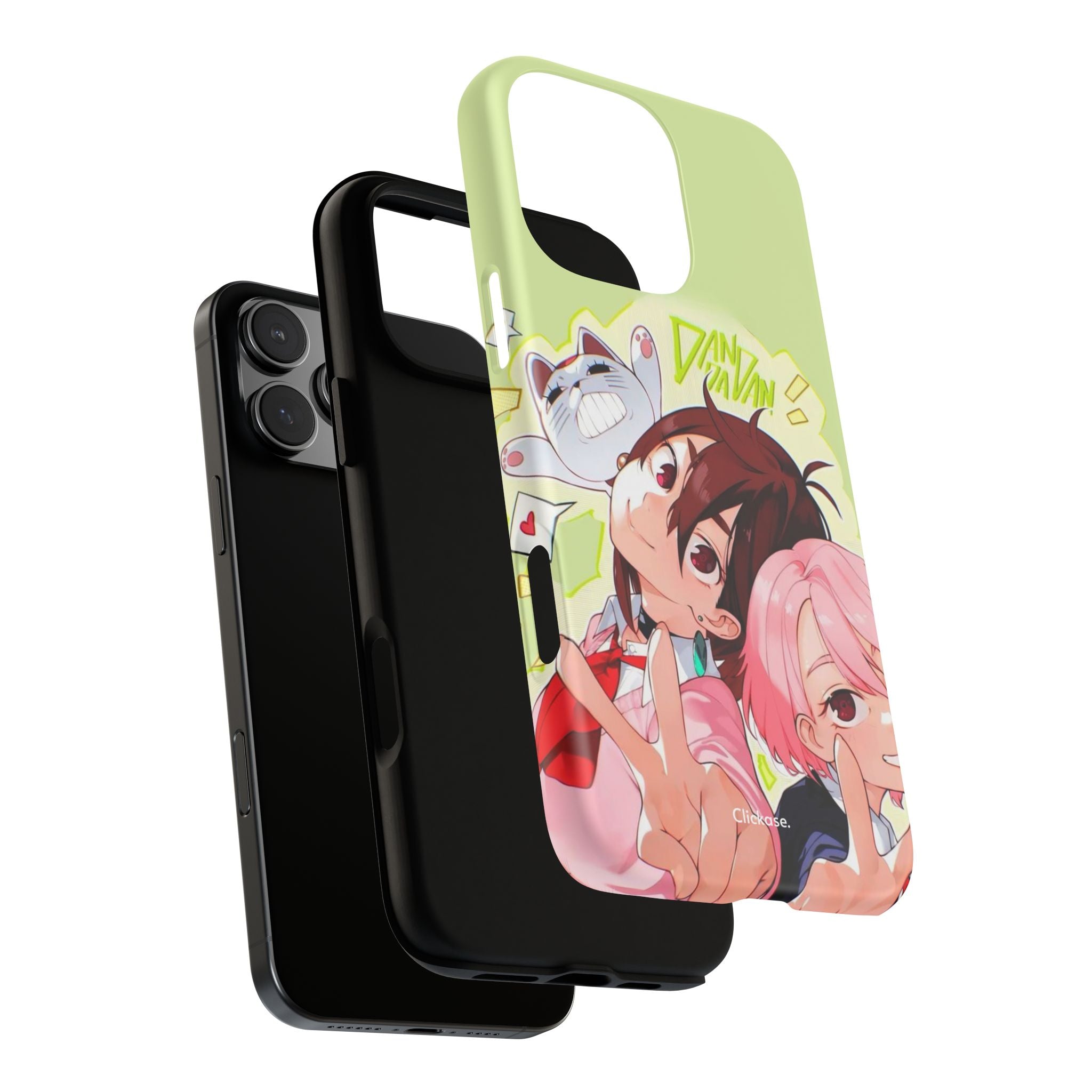 Momo & Aira - Dan Da Dan Tough Phone CasePhone CaseClickase®Momo & Aira