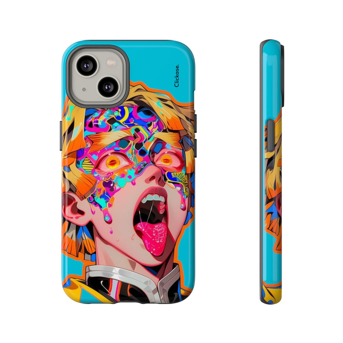Zenitsu Agatsuma – Neon Thunder Pop Art Tough Phone Case by