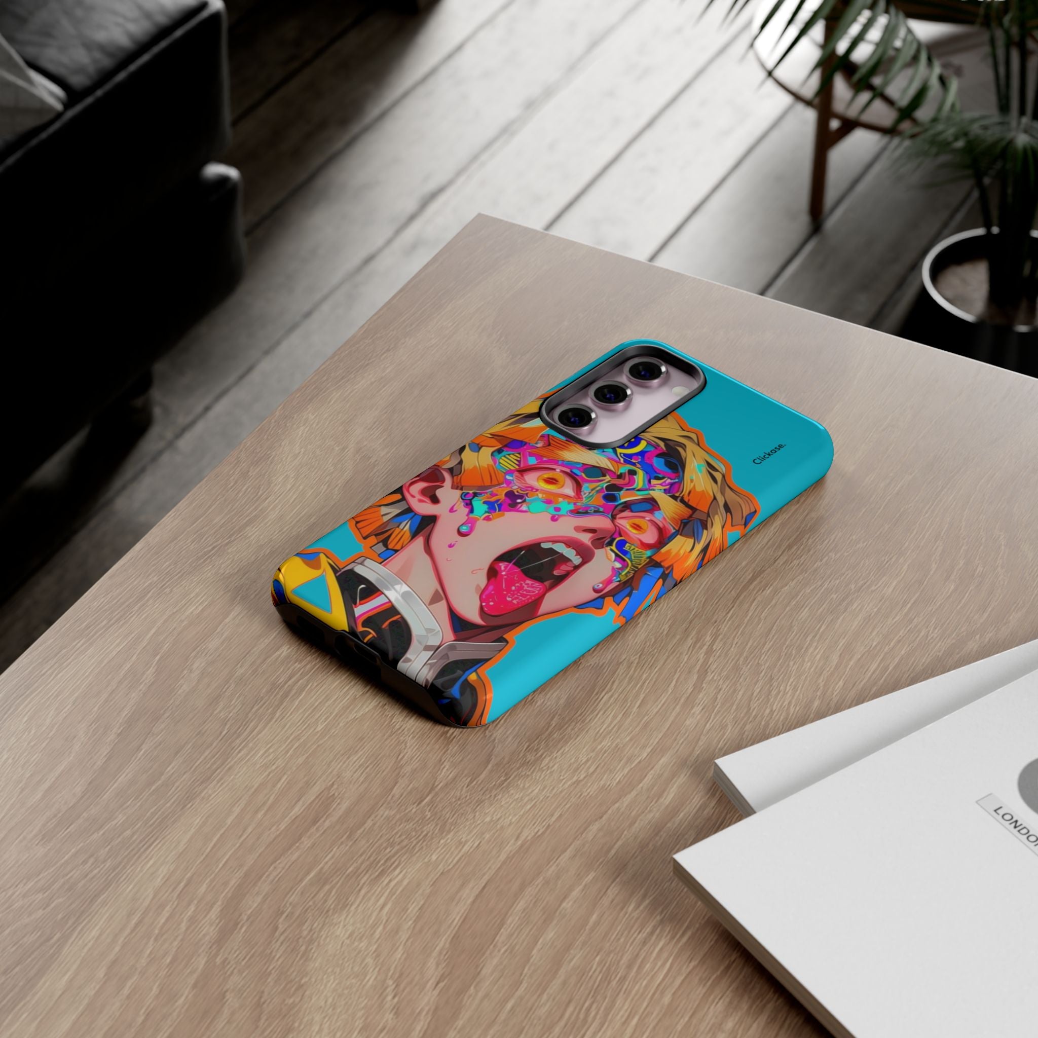 Zenitsu Agatsuma – Neon Thunder Pop Art Tough Phone Case by