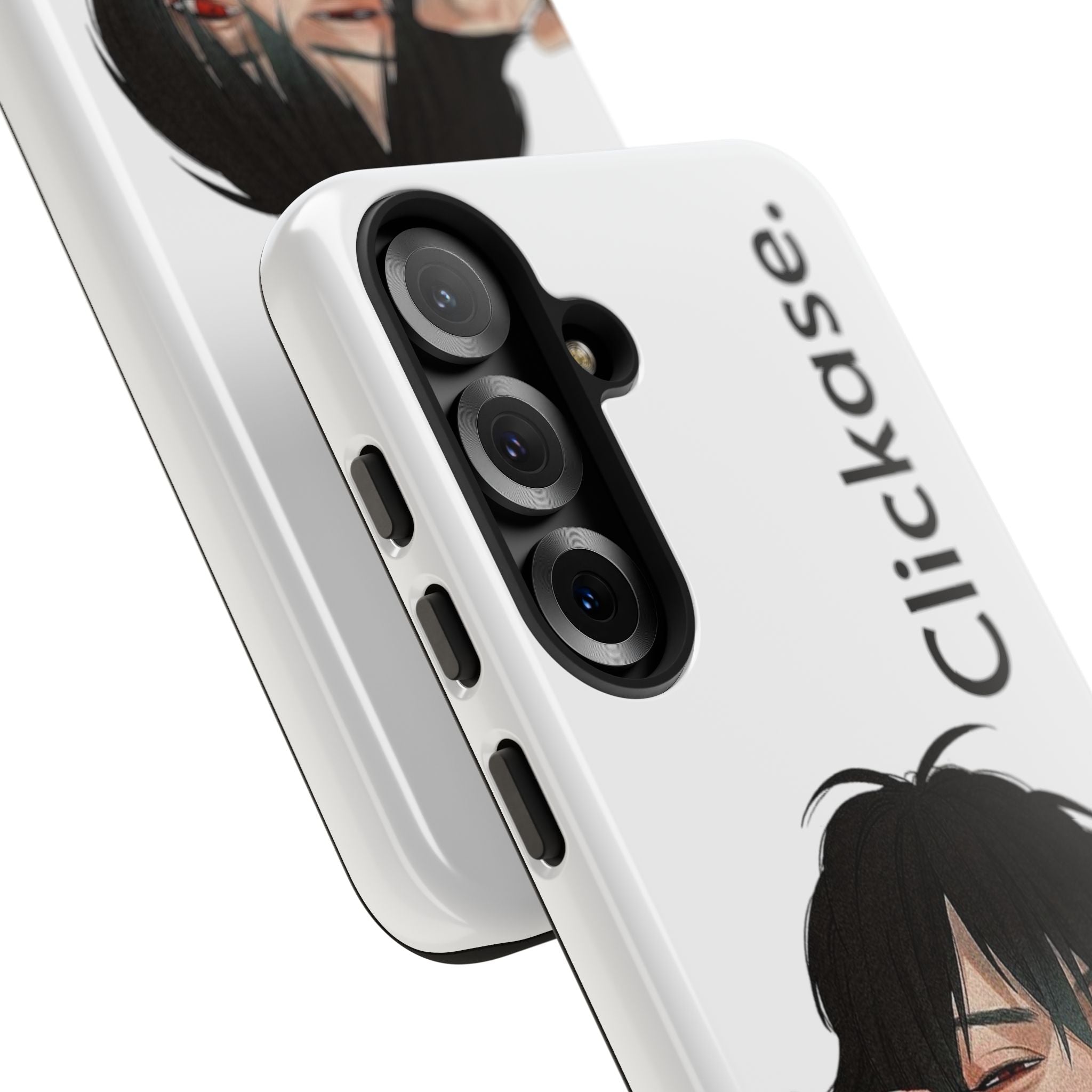Edgy Anime Rebel Character - Tough Phone Case by