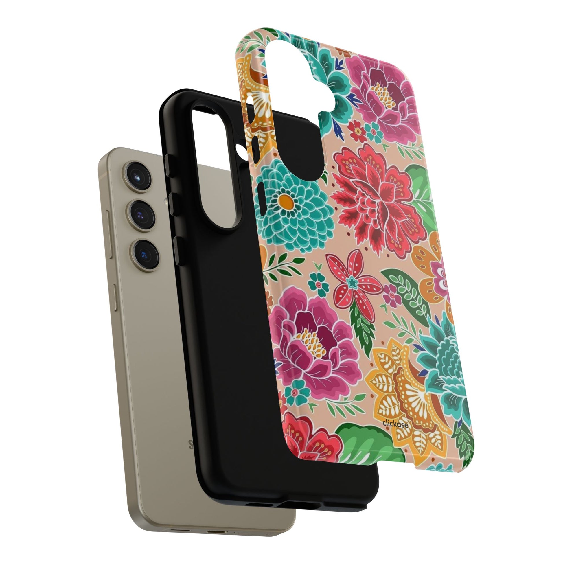 Cute Floral Design Tough Phone Case by