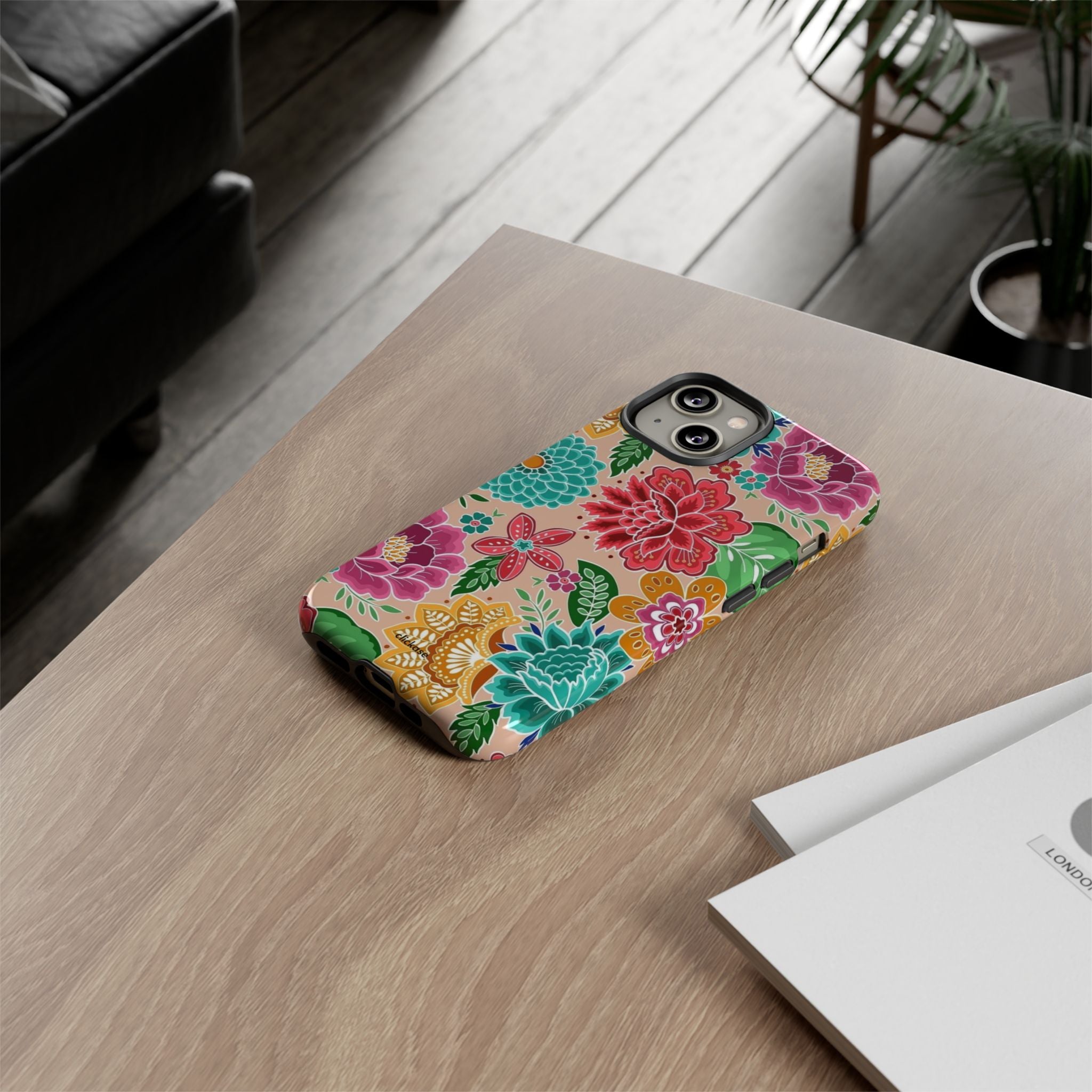 Cute Floral Design Tough Phone Case by