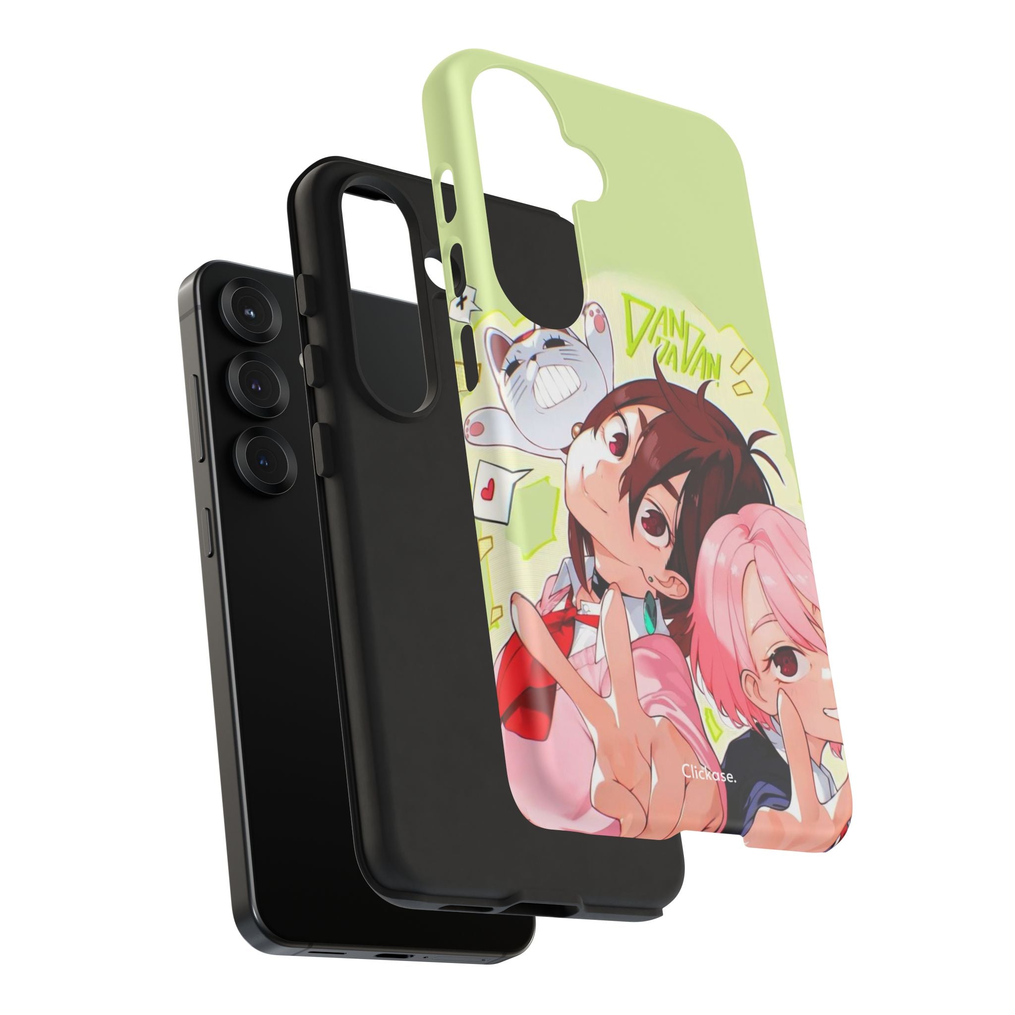 Momo & Aira - Dan Da Dan Tough Phone CasePhone CaseClickase®Momo & Aira