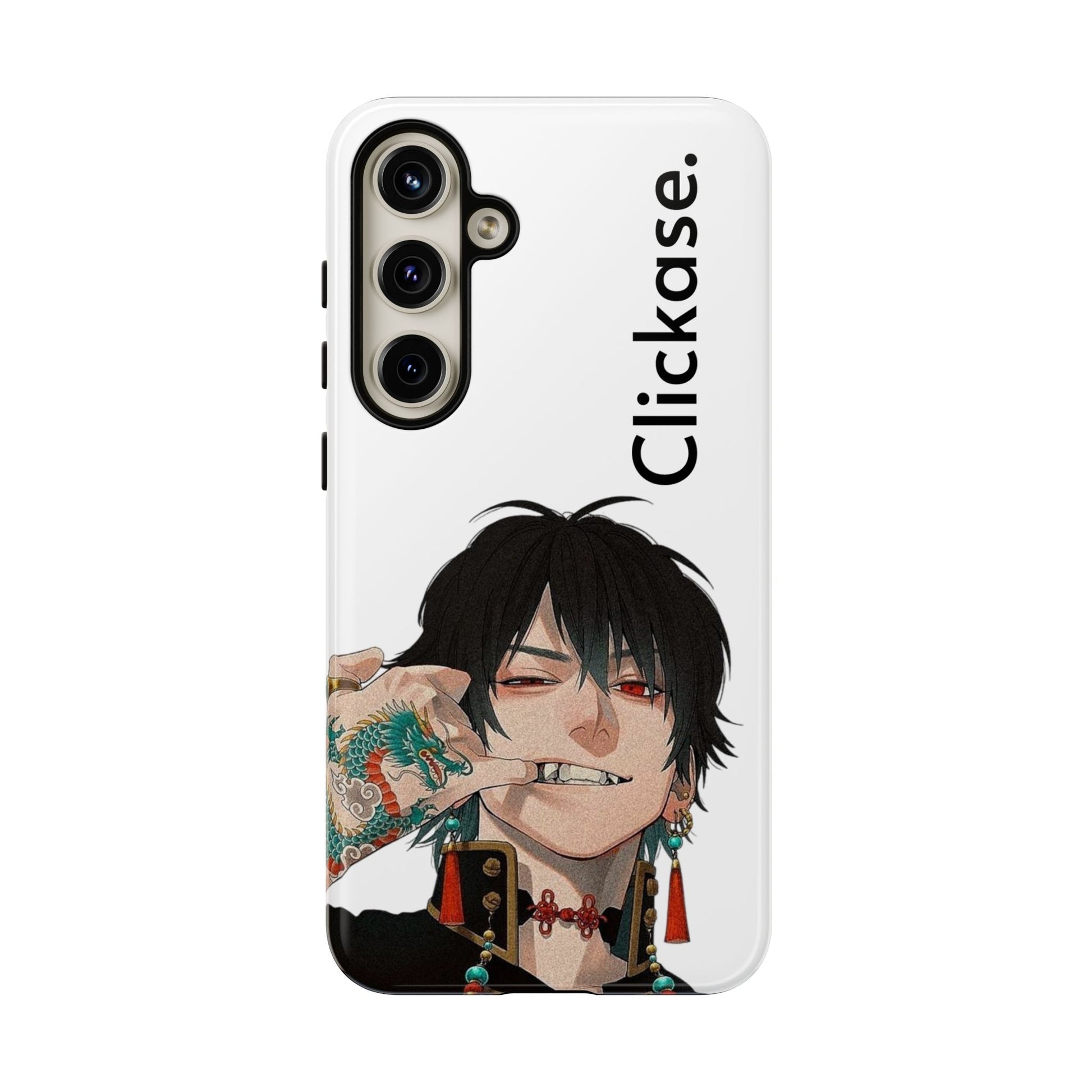 Edgy Anime Rebel Character - Tough Phone Case by