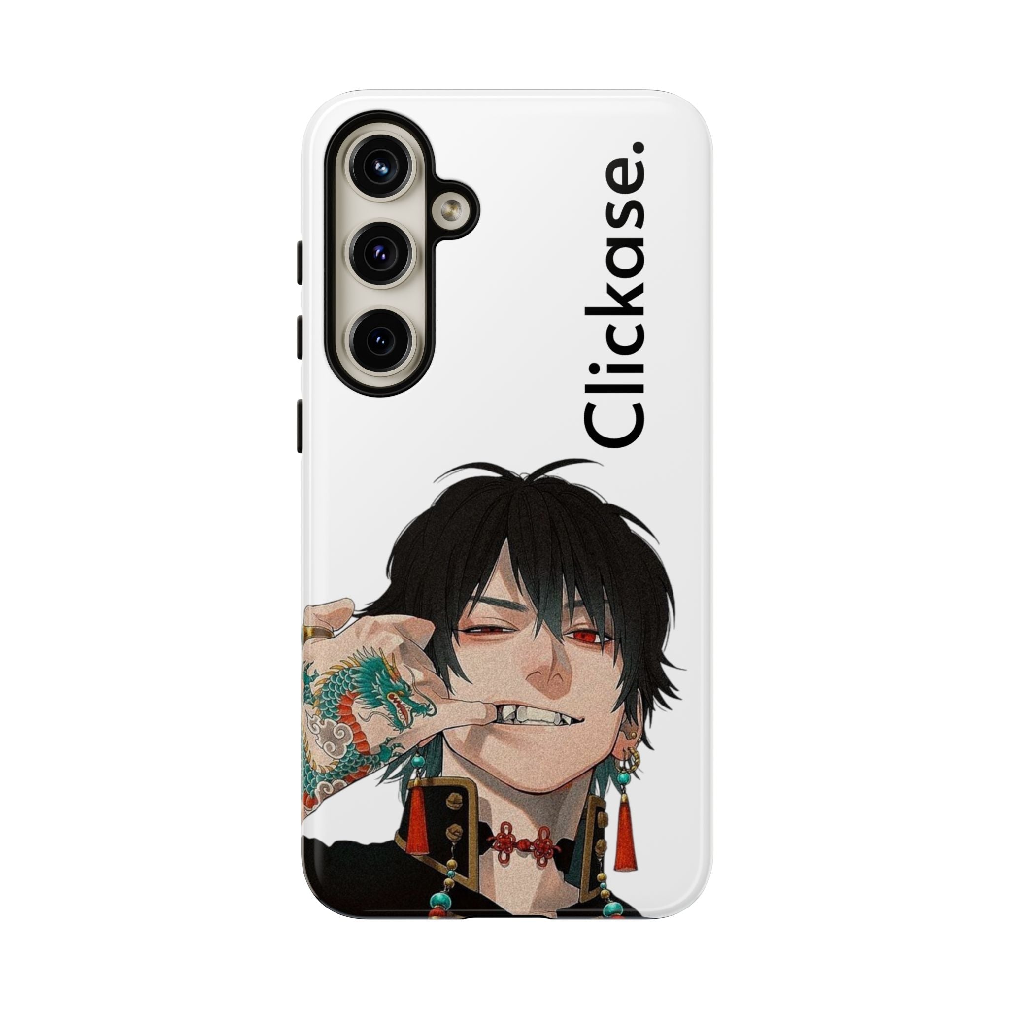 Edgy Anime Rebel Character - Tough Phone Case by