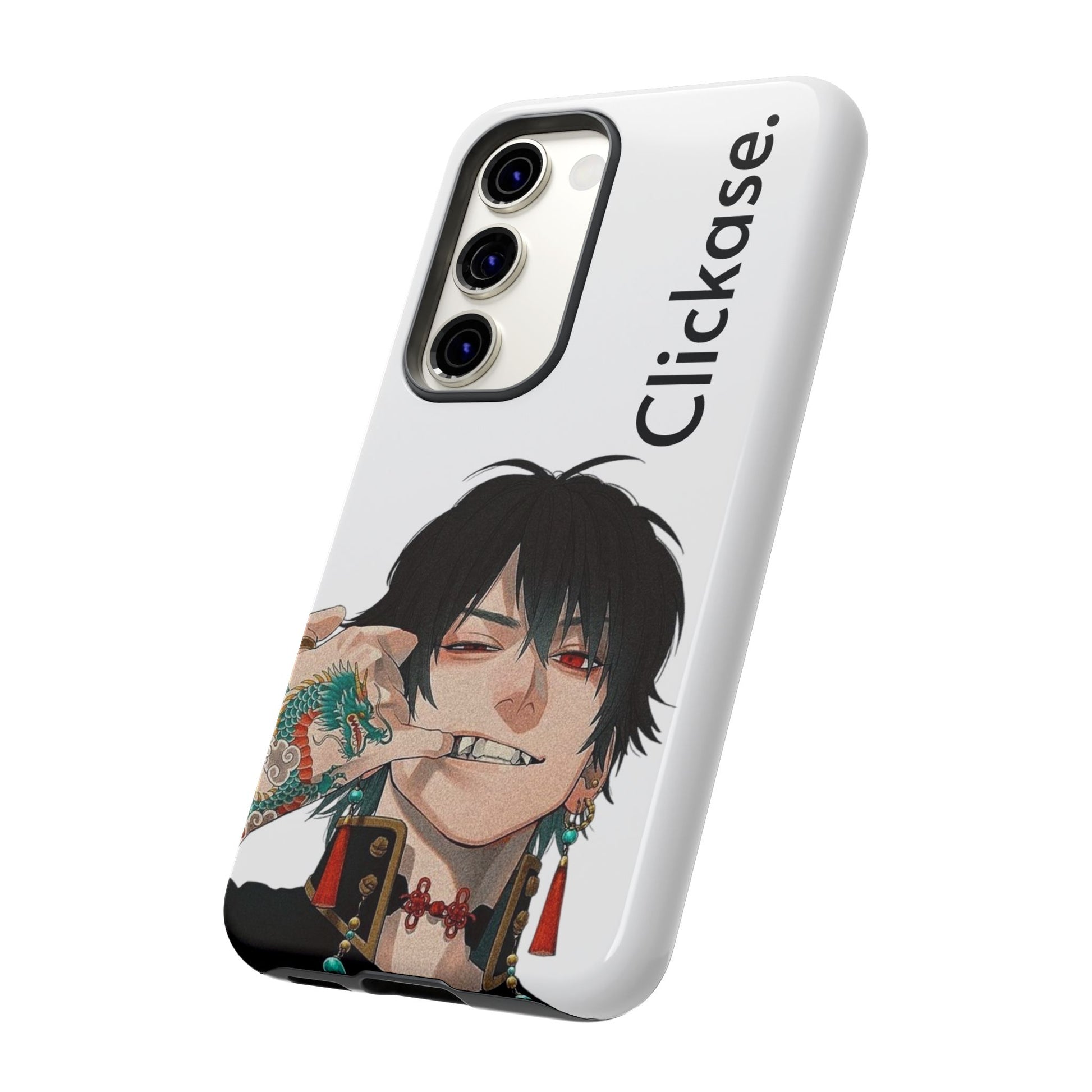 Edgy Anime Rebel Character - Tough Phone Case by