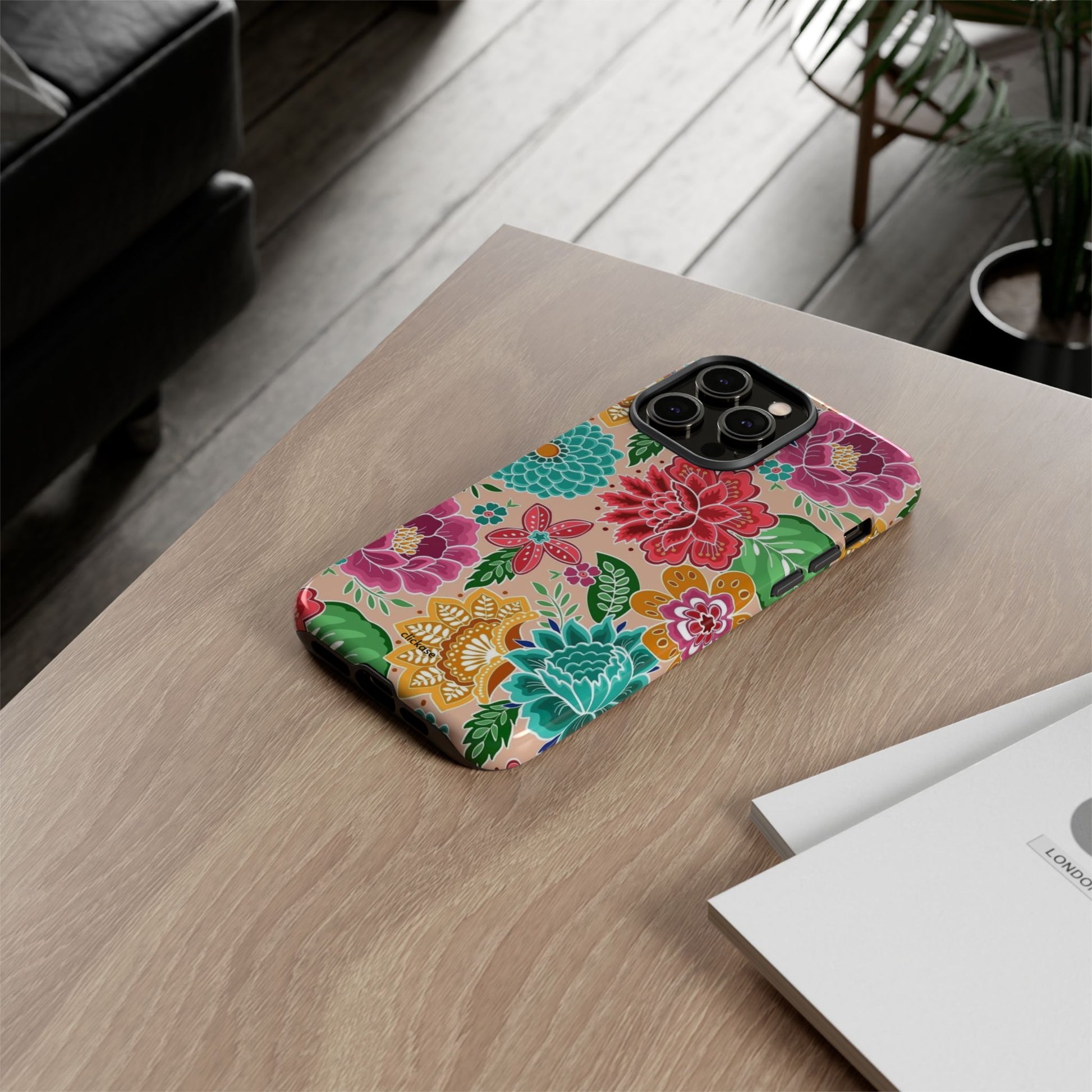 Cute Floral Design Tough Phone Case by