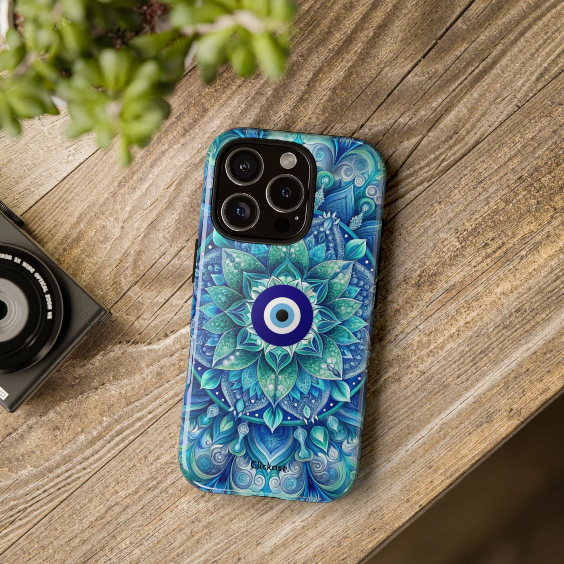 Mandala Design Blue Eye Pattern Tough Phone Case by
