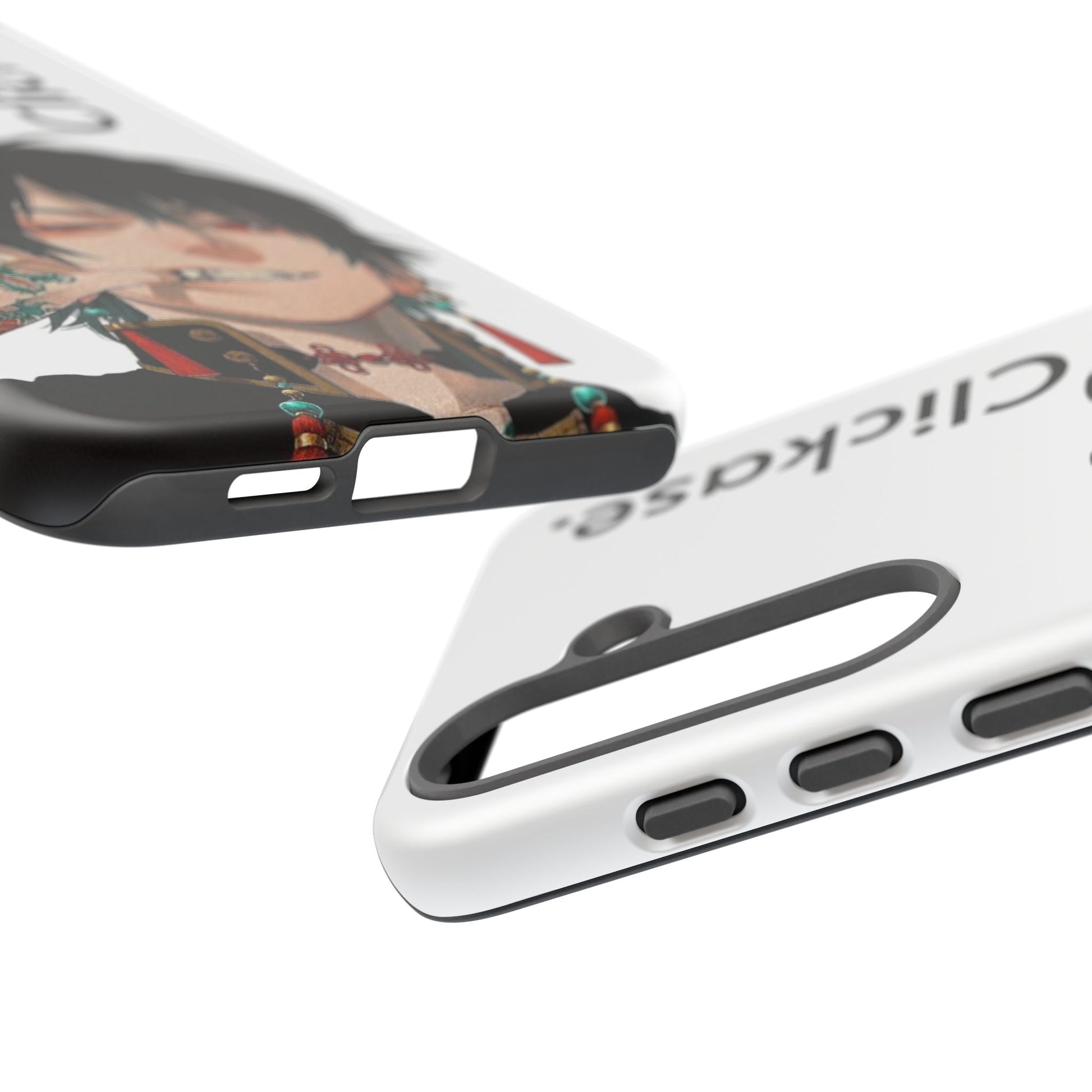 Edgy Anime Rebel Character - Tough Phone Case by