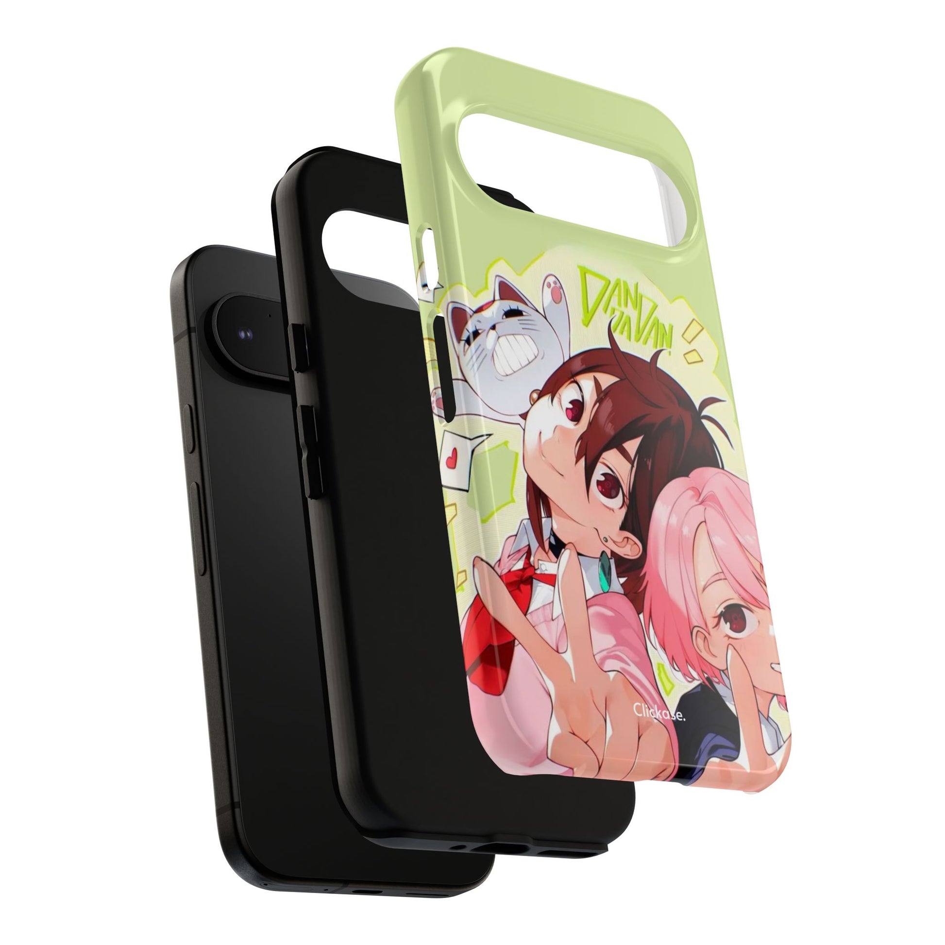 Momo & Aira - Dan Da Dan Tough Phone CasePhone CaseClickase®Momo & Aira