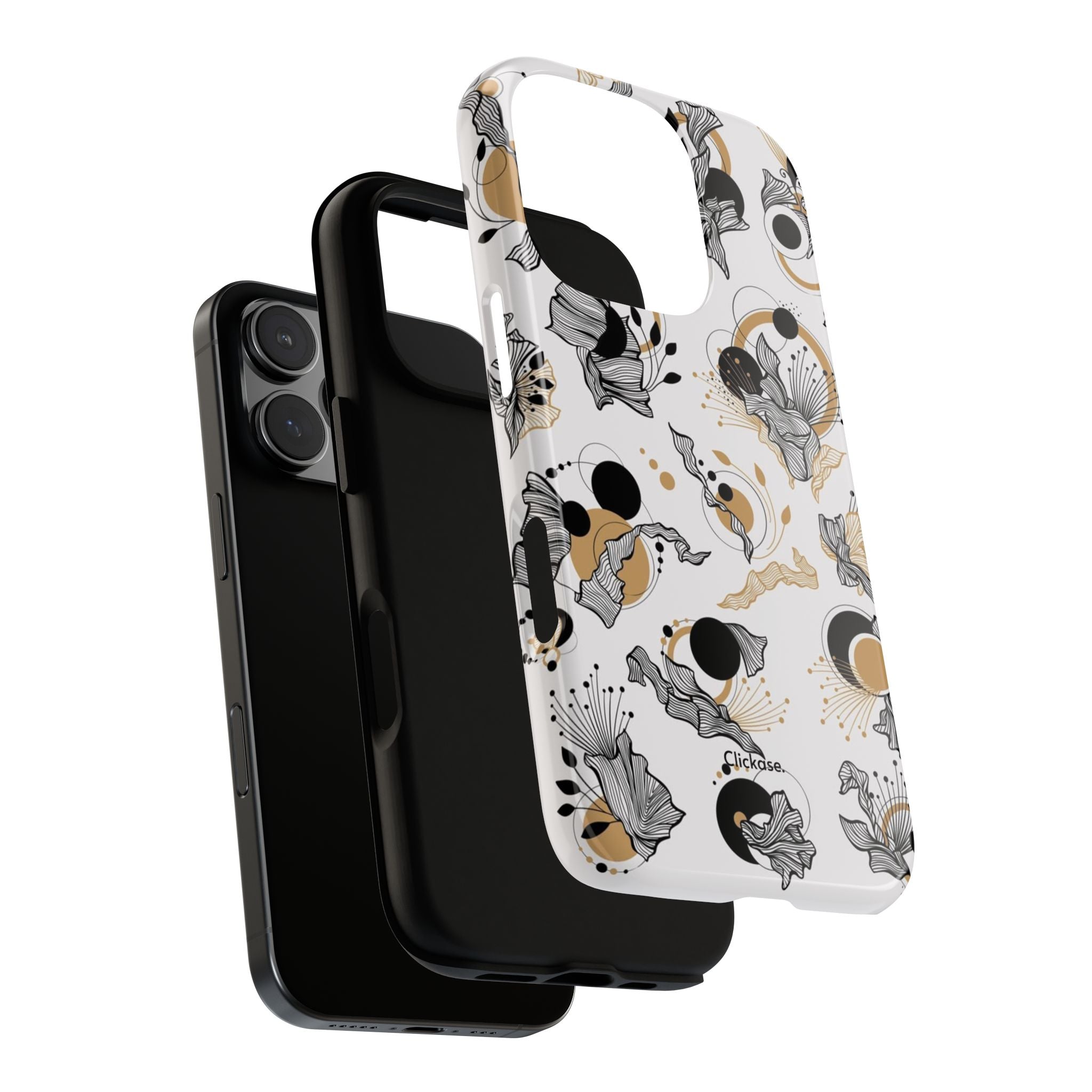 Abstract Floral Design Tough Phone Cases by