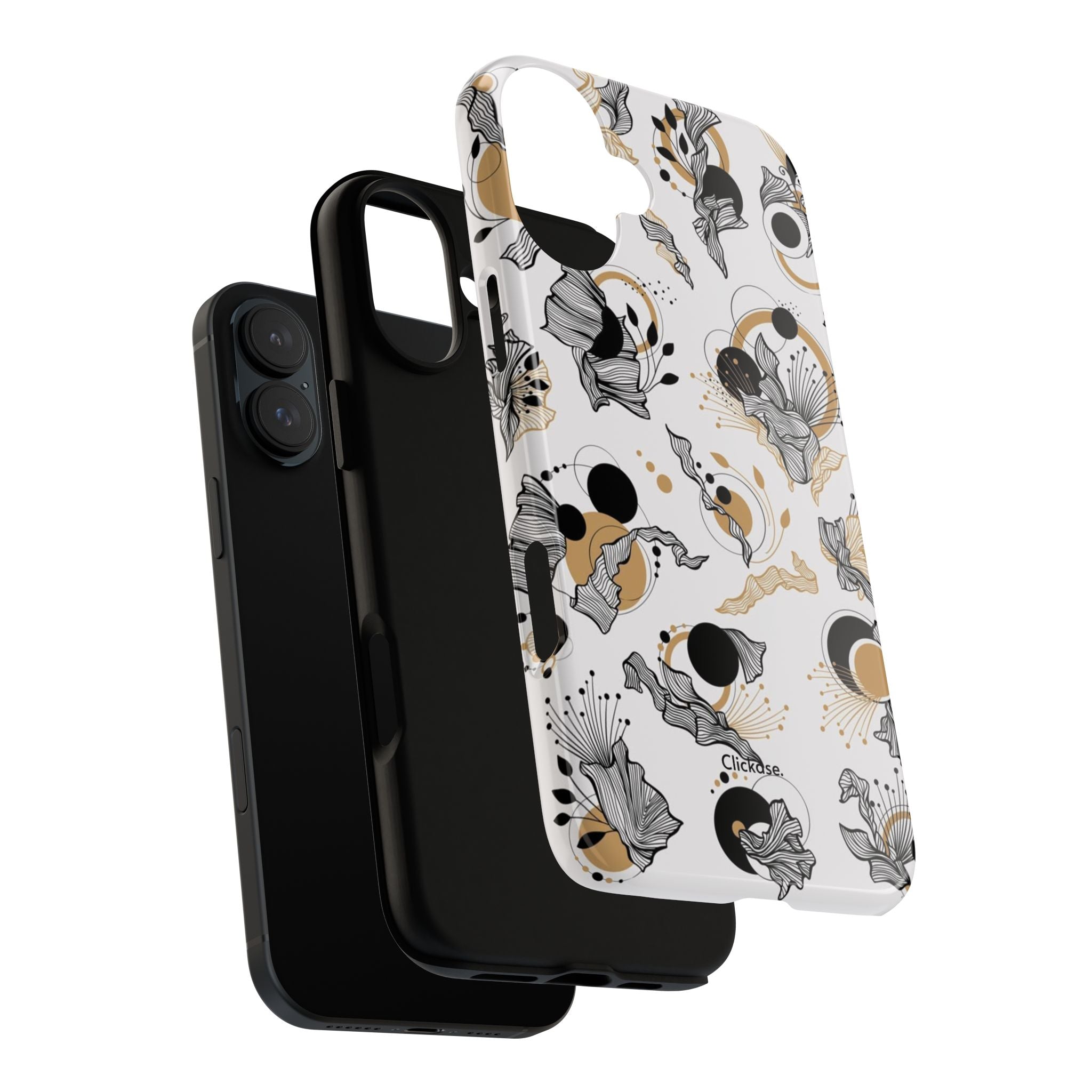 Abstract Floral Design Tough Phone Cases by