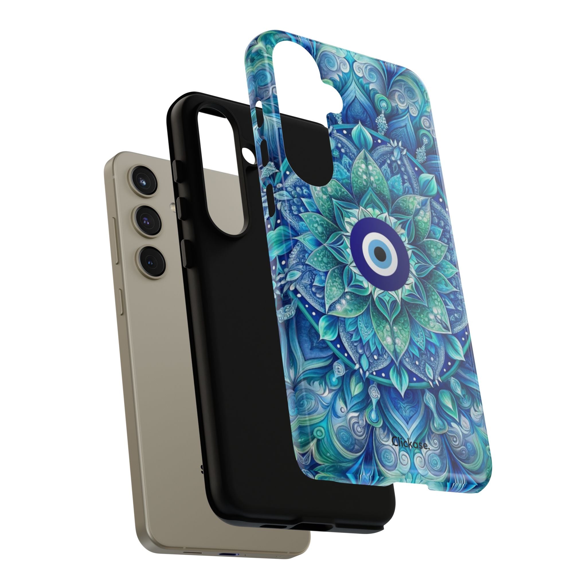 Mandala Design Blue Eye Pattern Tough Phone Case by
