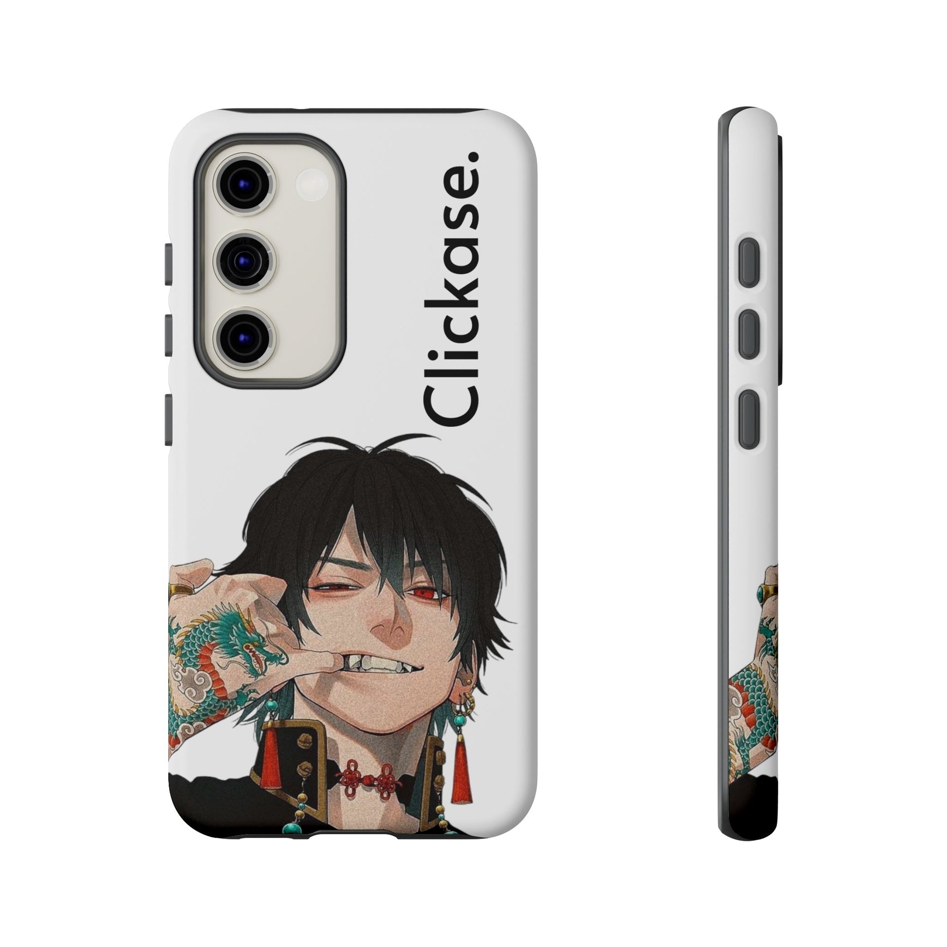 Edgy Anime Rebel Character - Tough Phone Case by