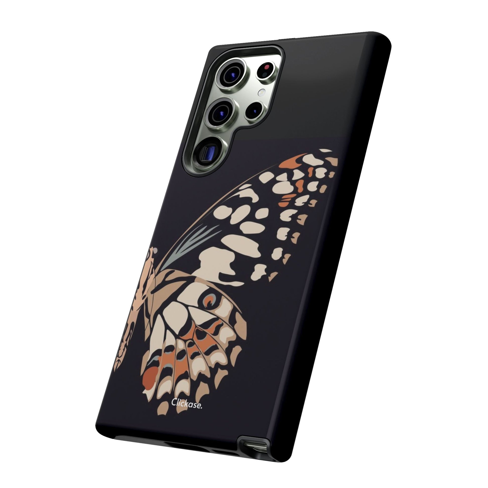 Butterfly Black Tough Phone Case by