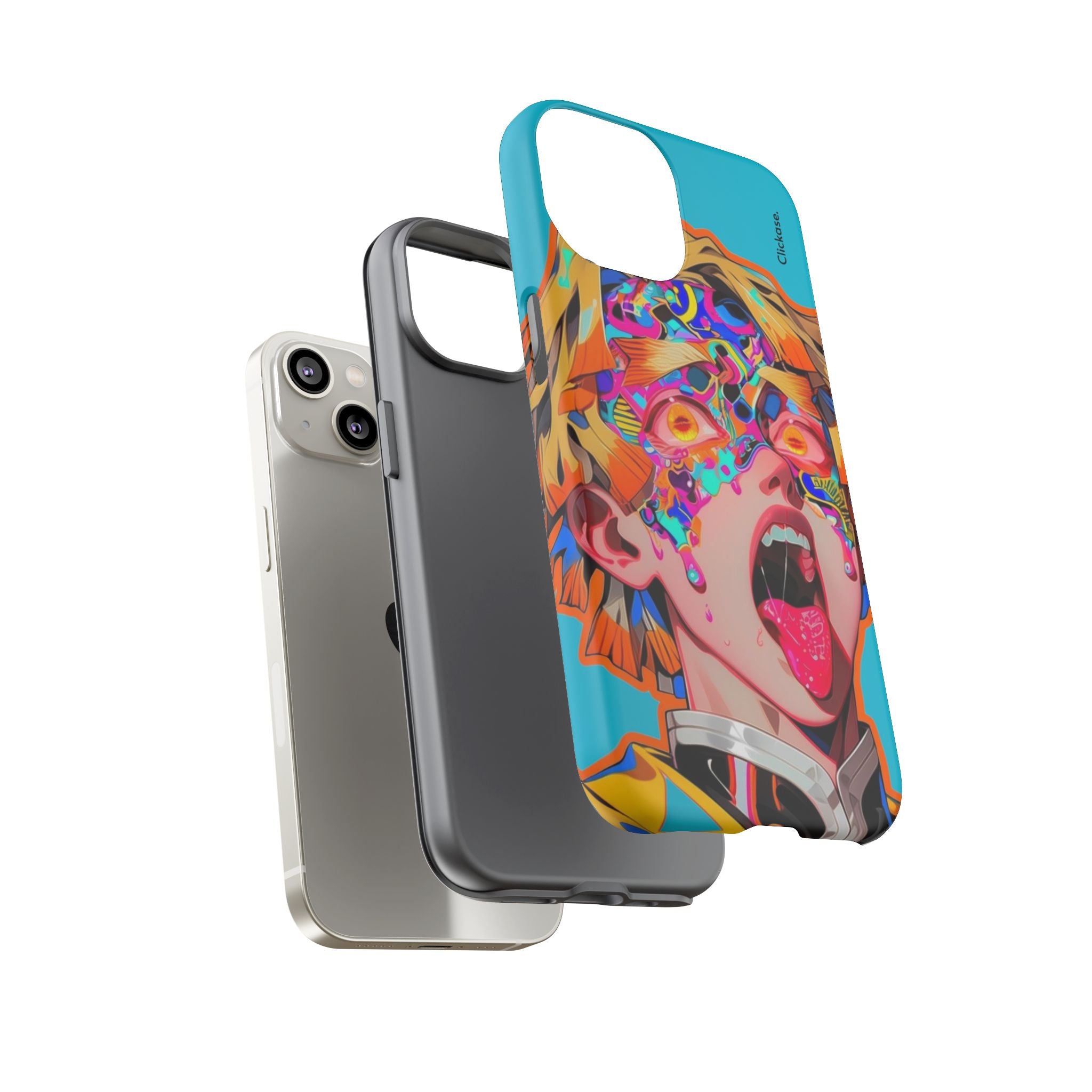 Zenitsu Agatsuma – Neon Thunder Pop Art Tough Phone Case by