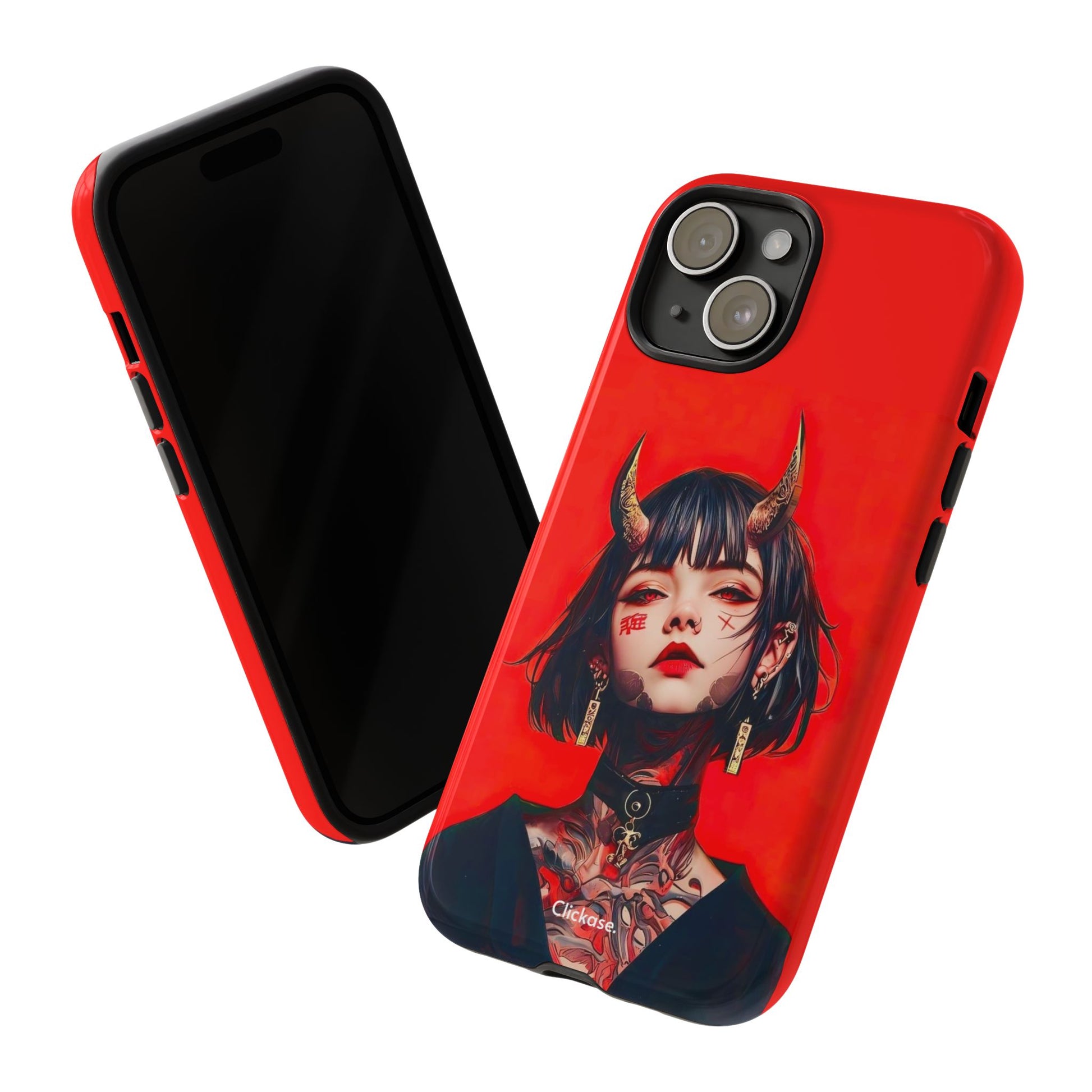 Stylish Phone Case with Edgy Design, Unique Phone Cover, Gothic Aesthetic Accessories, Trendy Cell Phone Case, Perfect Gift for Teens by