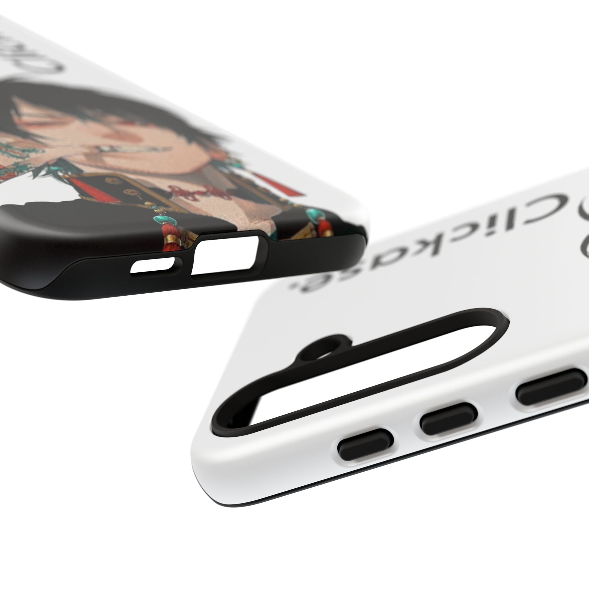 Edgy Anime Rebel Character - Tough Phone Case by