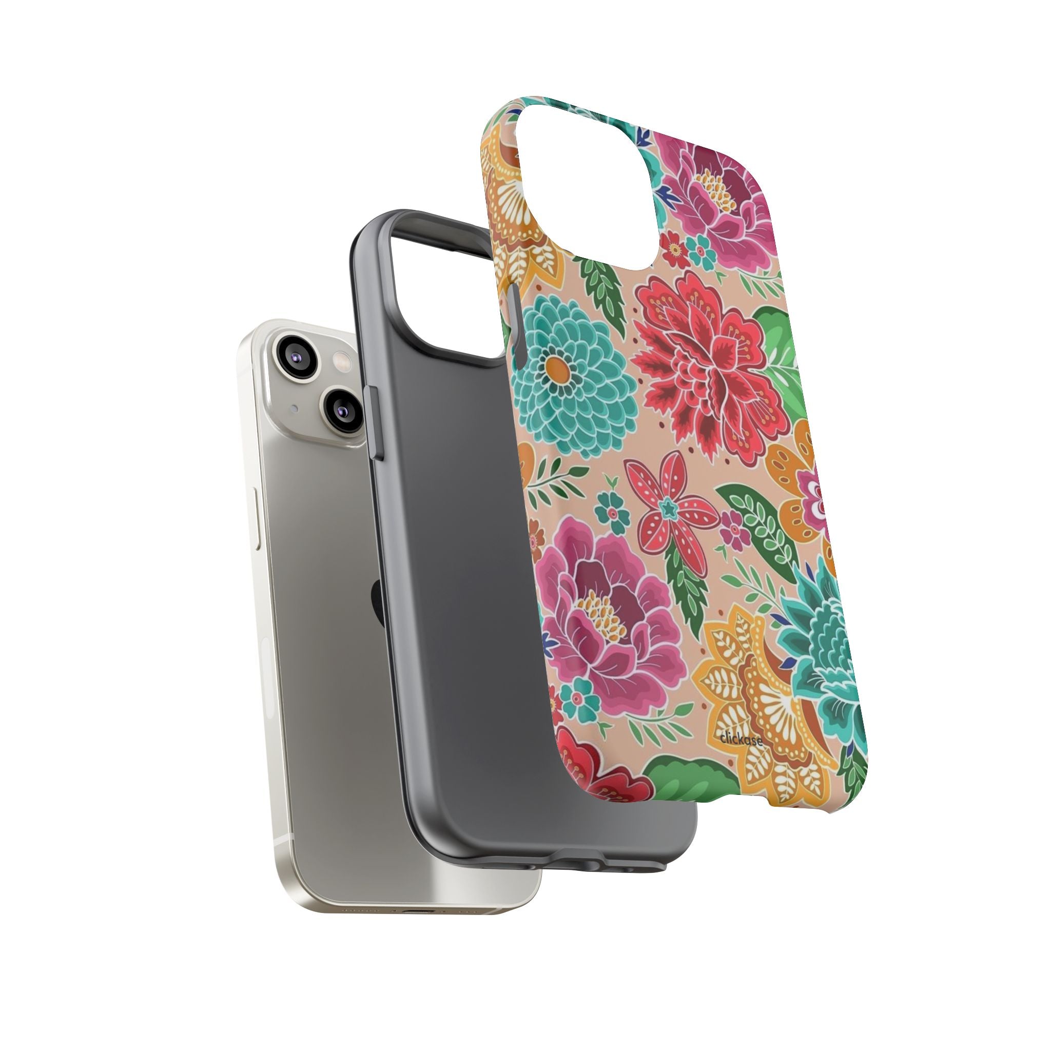 Cute Floral Design Tough Phone Case by