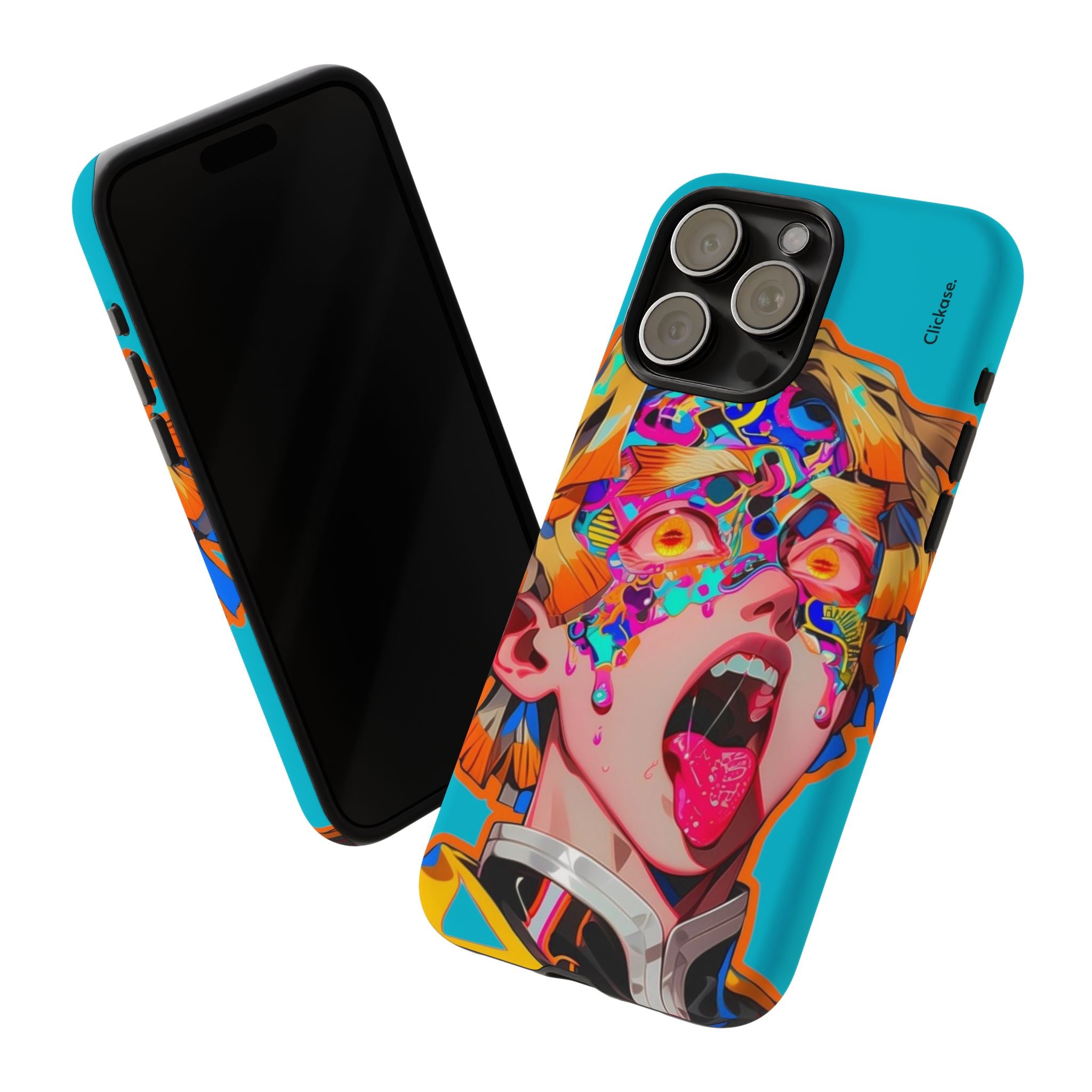 Zenitsu Agatsuma – Neon Thunder Pop Art Tough Phone Case by