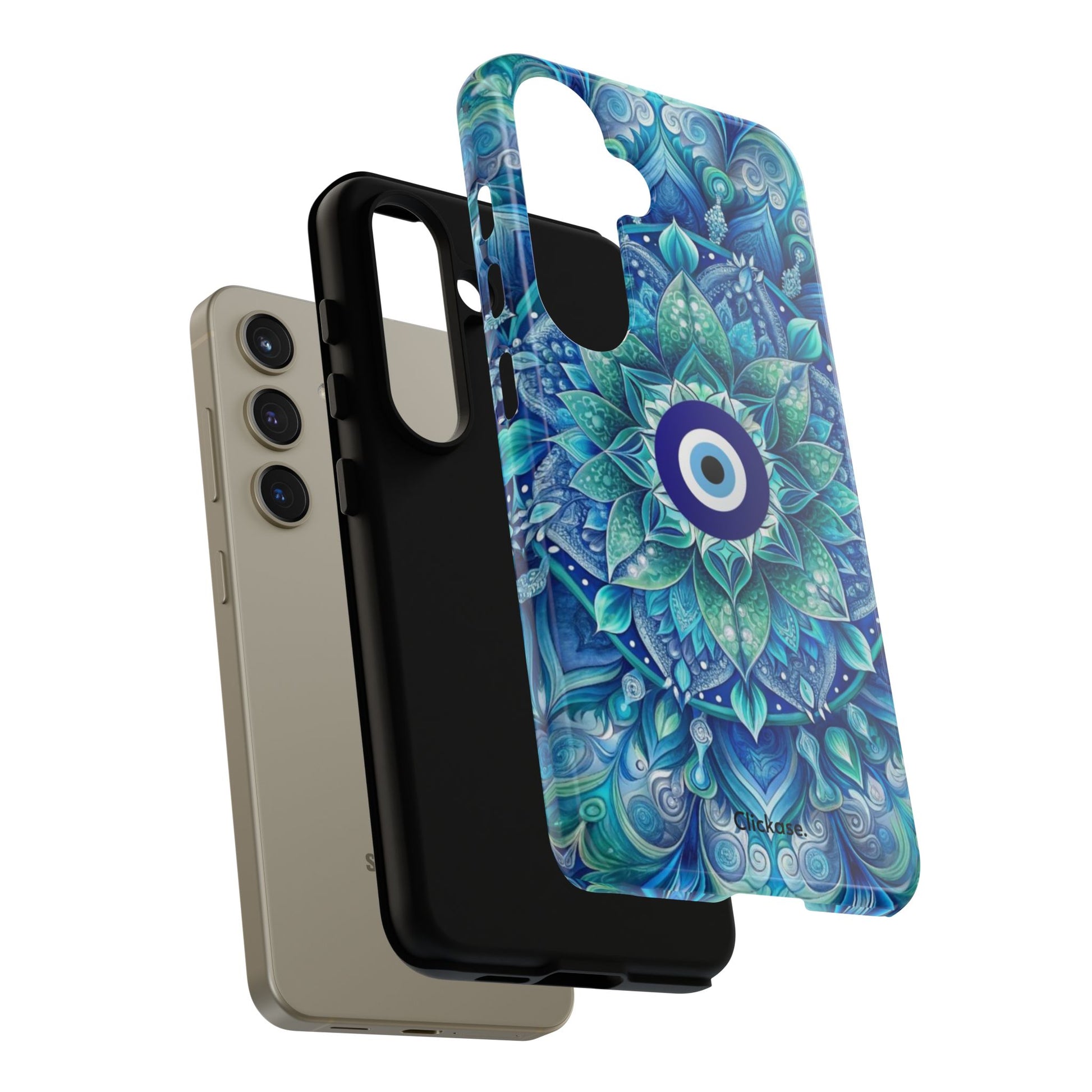 Mandala Design Blue Eye Pattern Tough Phone Case by