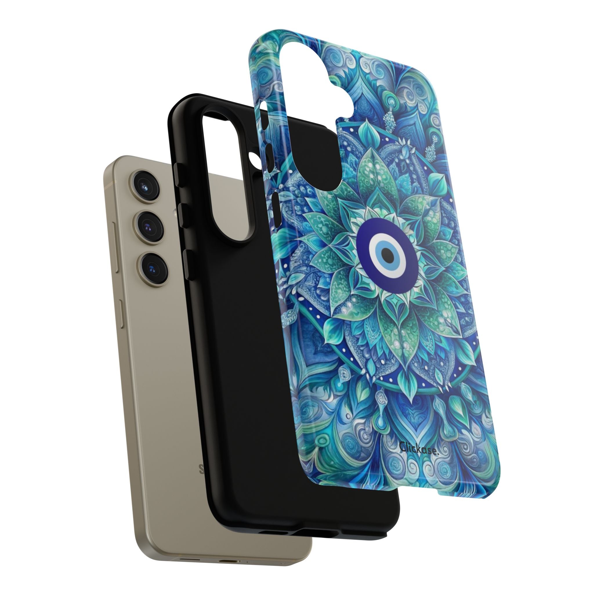Mandala Design Blue Eye Pattern Tough Phone Case by