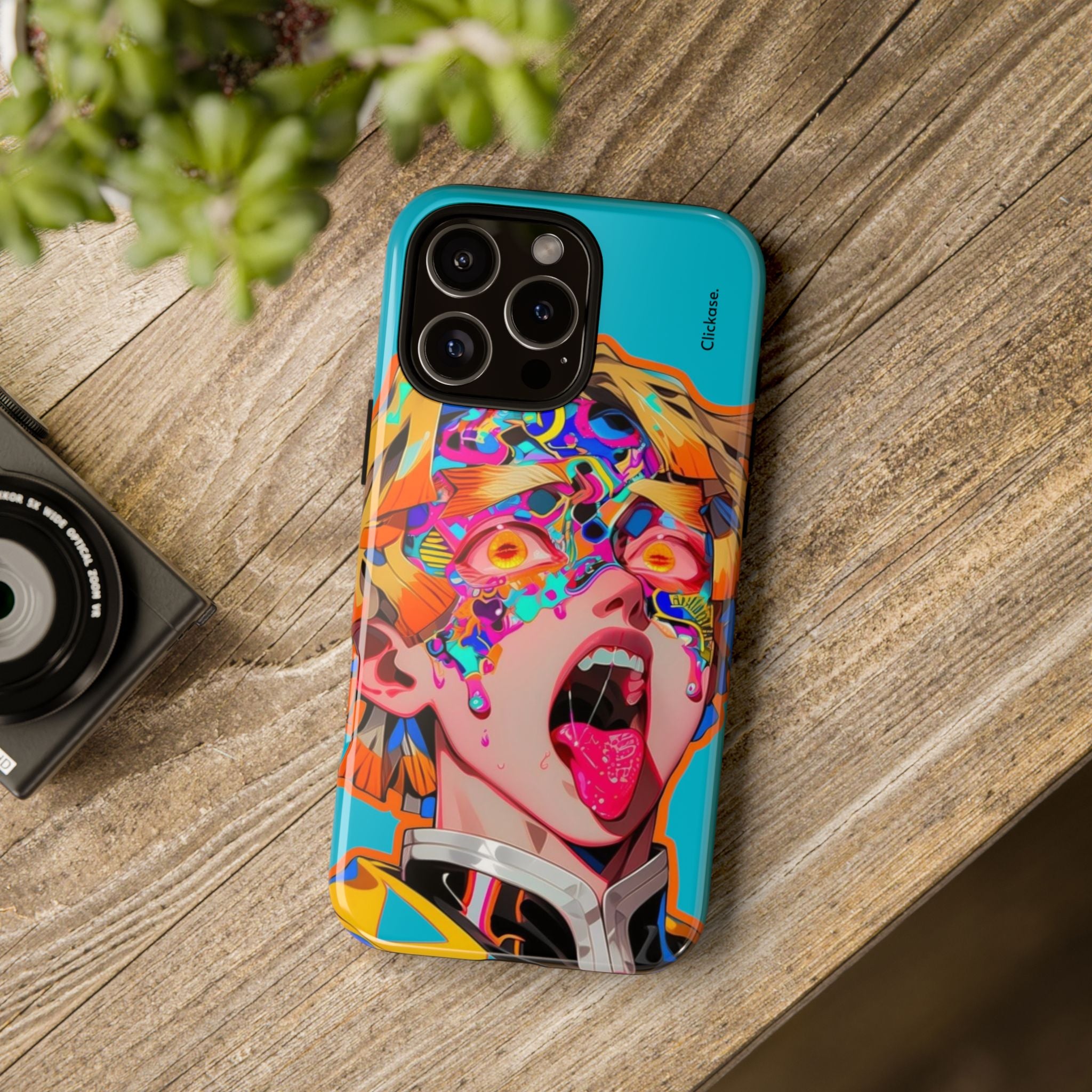 Zenitsu Agatsuma – Neon Thunder Pop Art Tough Phone Case by