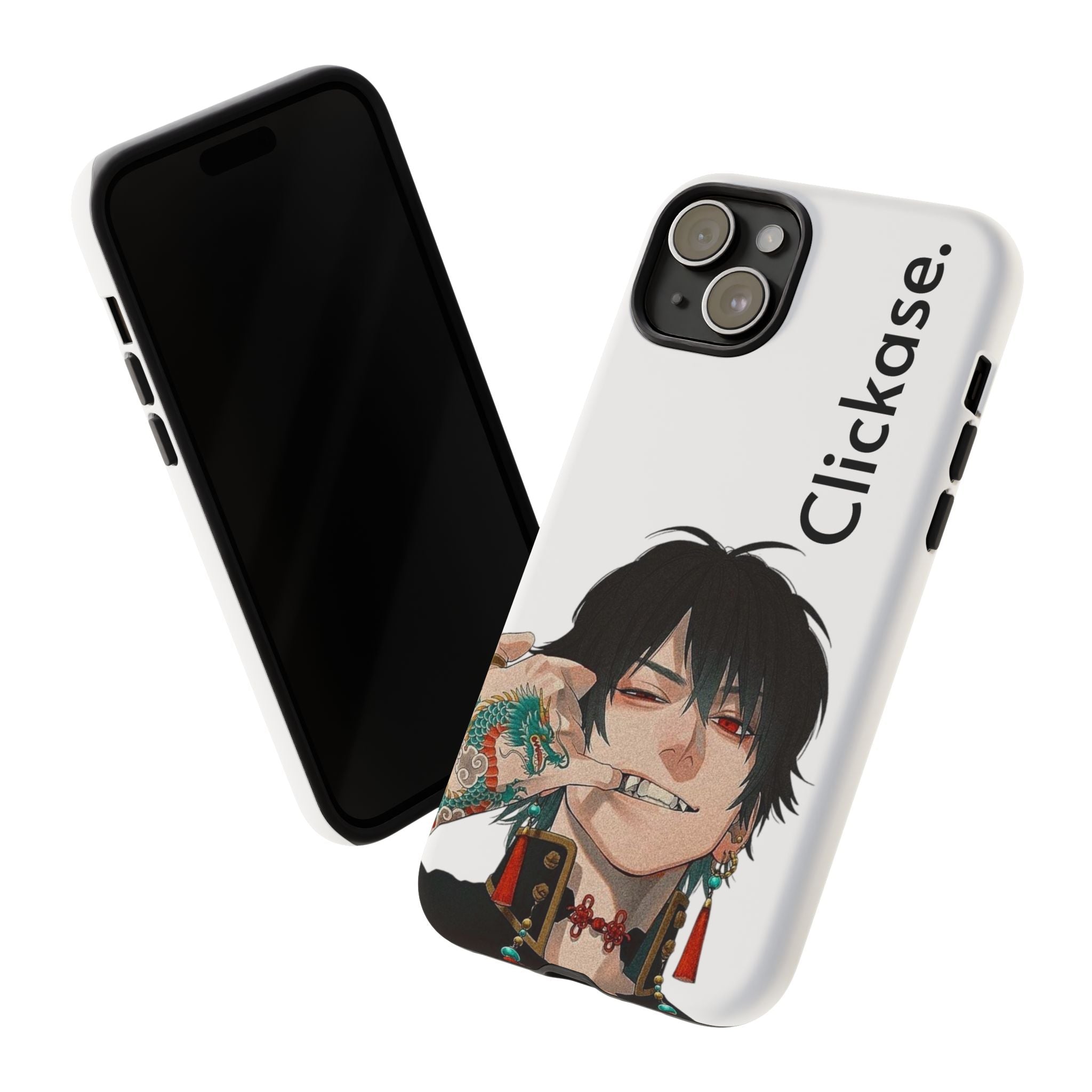 Edgy Anime Rebel Character - Tough Phone Case by