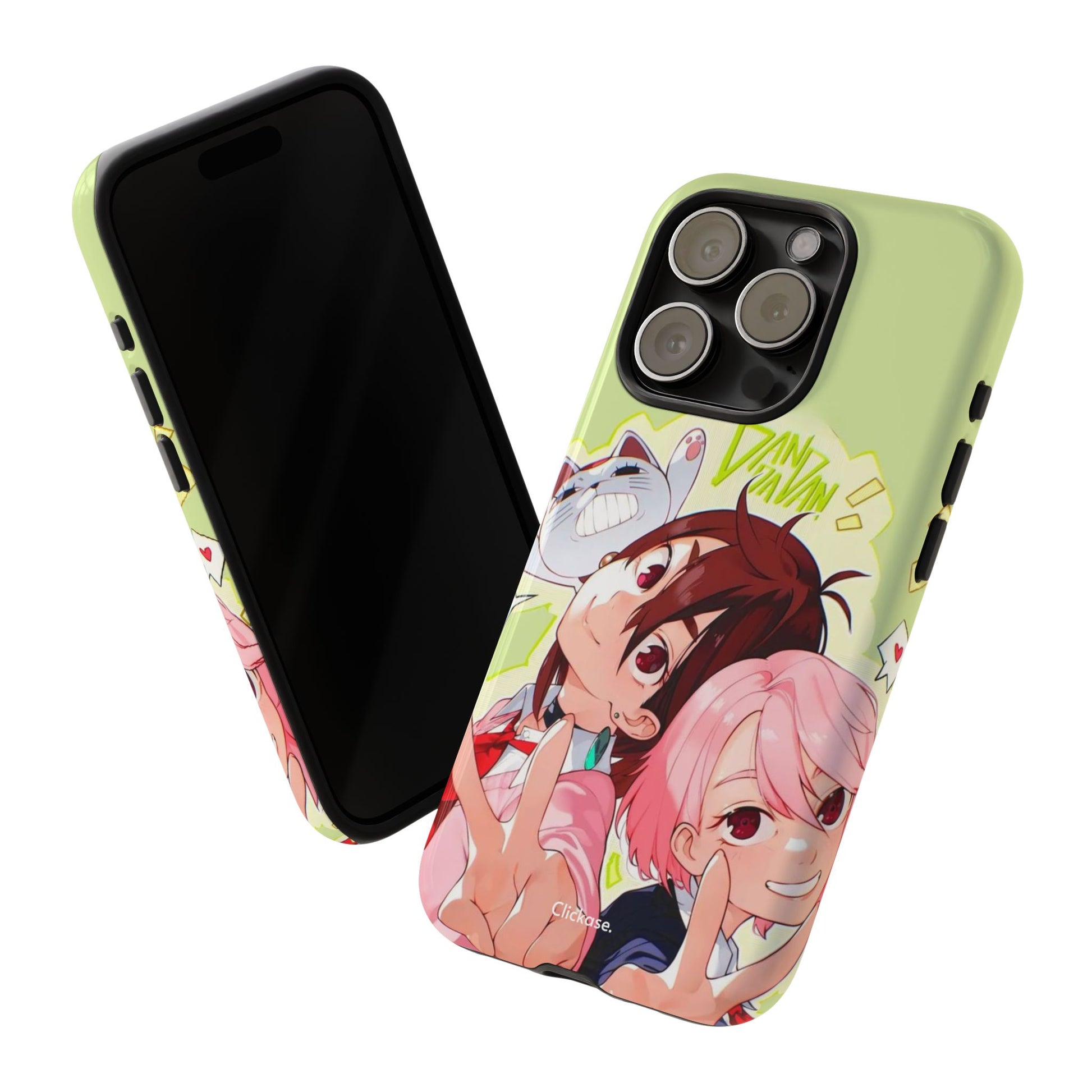Momo & Aira - Dan Da Dan Tough Phone CasePhone CaseClickase®Momo & Aira