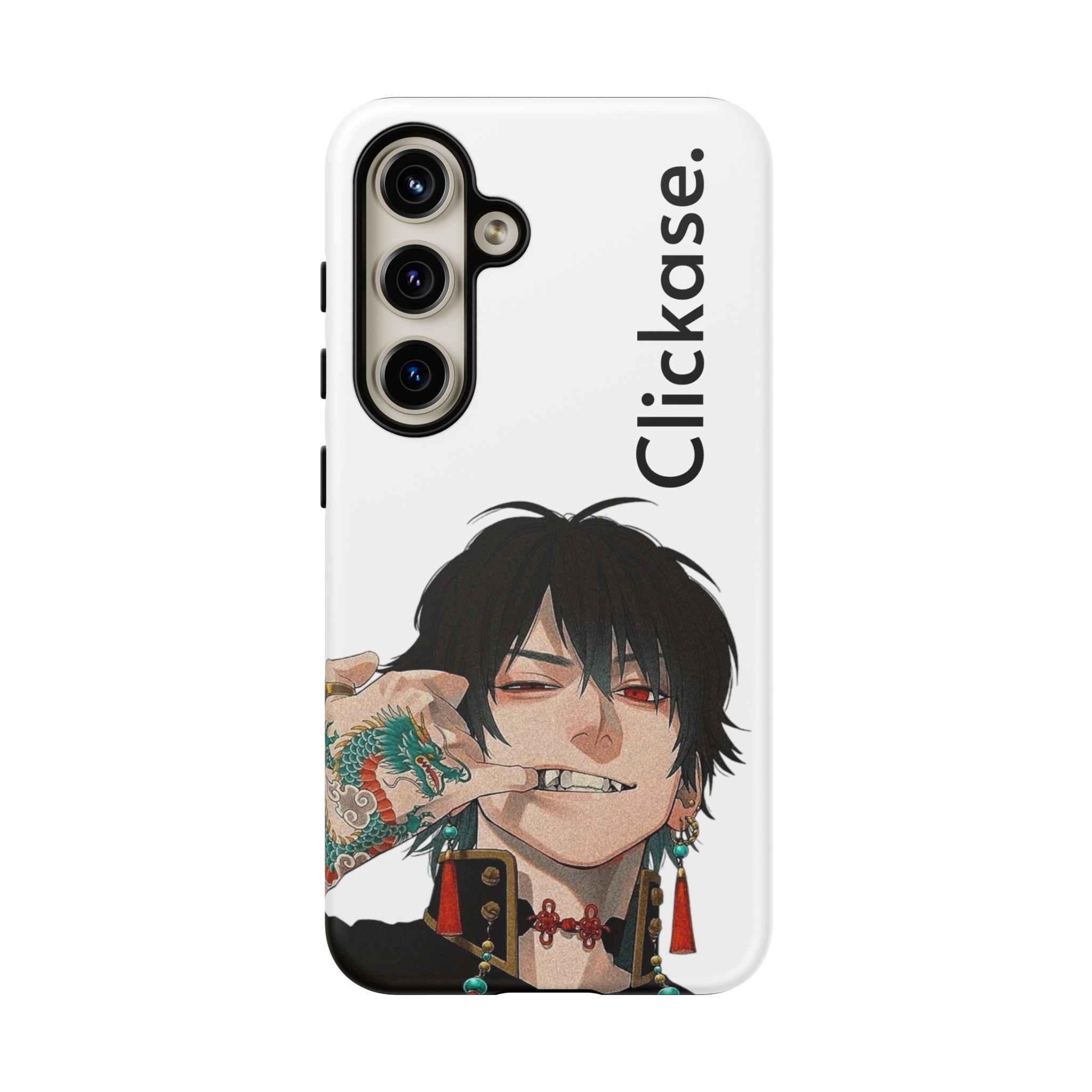 Edgy Anime Rebel Character - Tough Phone Case by